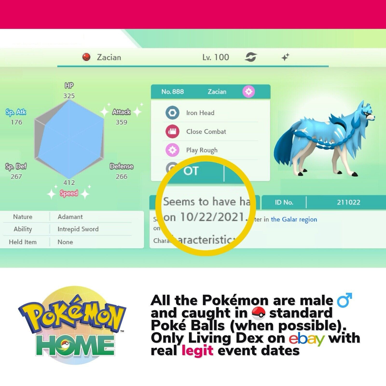 Pokémon HOME Shiny Living Dex Complete Sword Shield & DLC 6 IV Pokedex & Guide