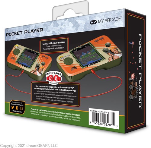 My Arcade DGUNL-3281 Contra Pocket Player Handheld Portable Game System [New ]