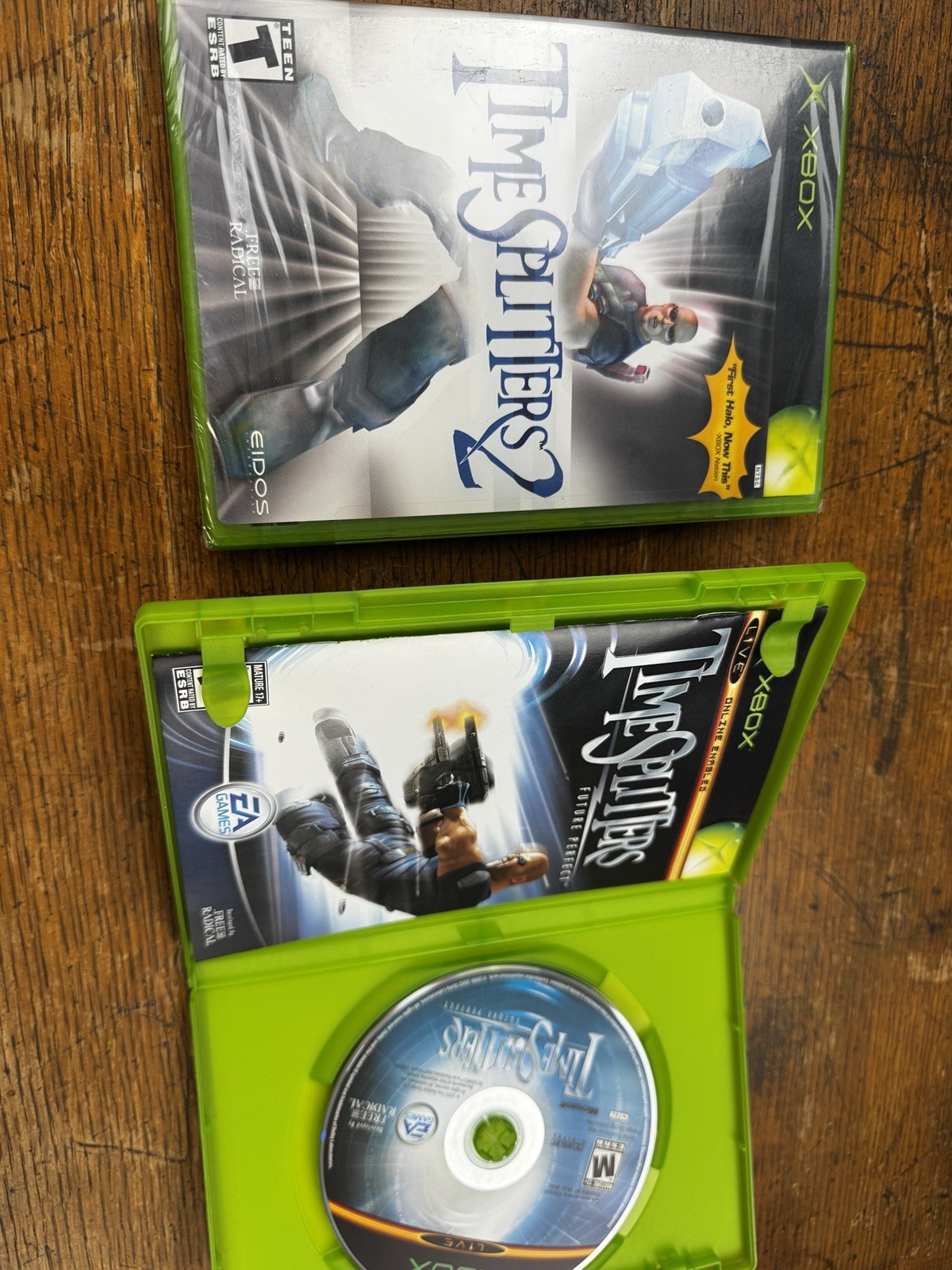 Factory Sealed TimeSplitters 2 + TimeSplitters Future Perfect Xbox Game Lot