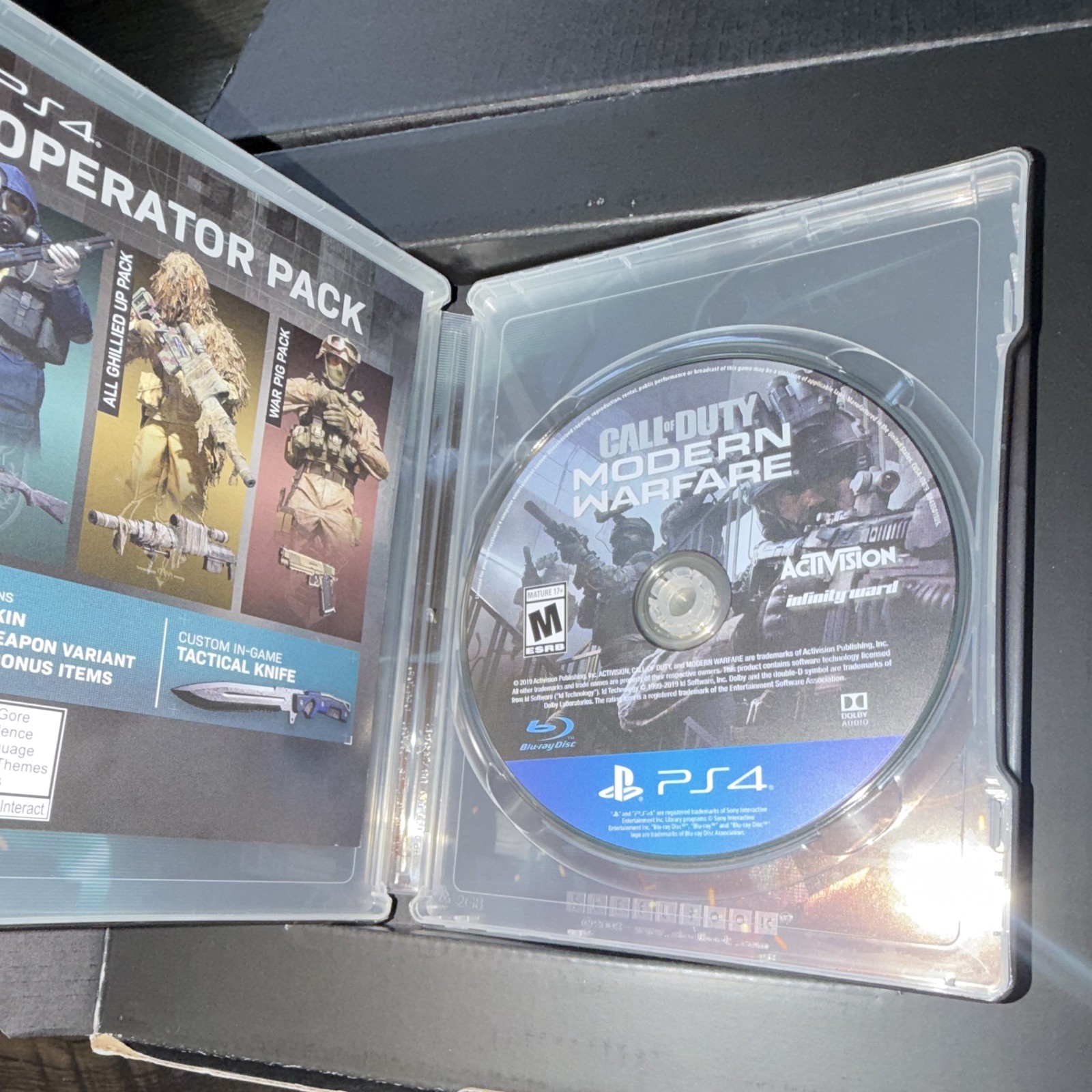 OPEN BOX Activision CALL OF DUTY: Modern Warfare DARK EDITION PS4 M Shooter
