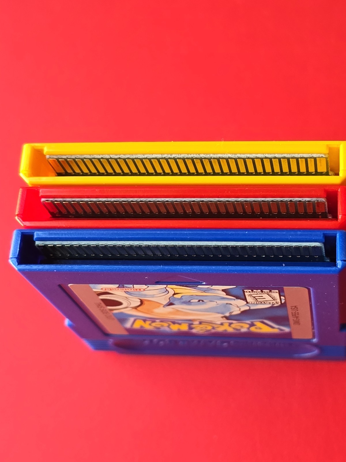 Game Boy Pokemon Blue Red Yellow Nintendo GB Original Lot 3 Games Authentic Save