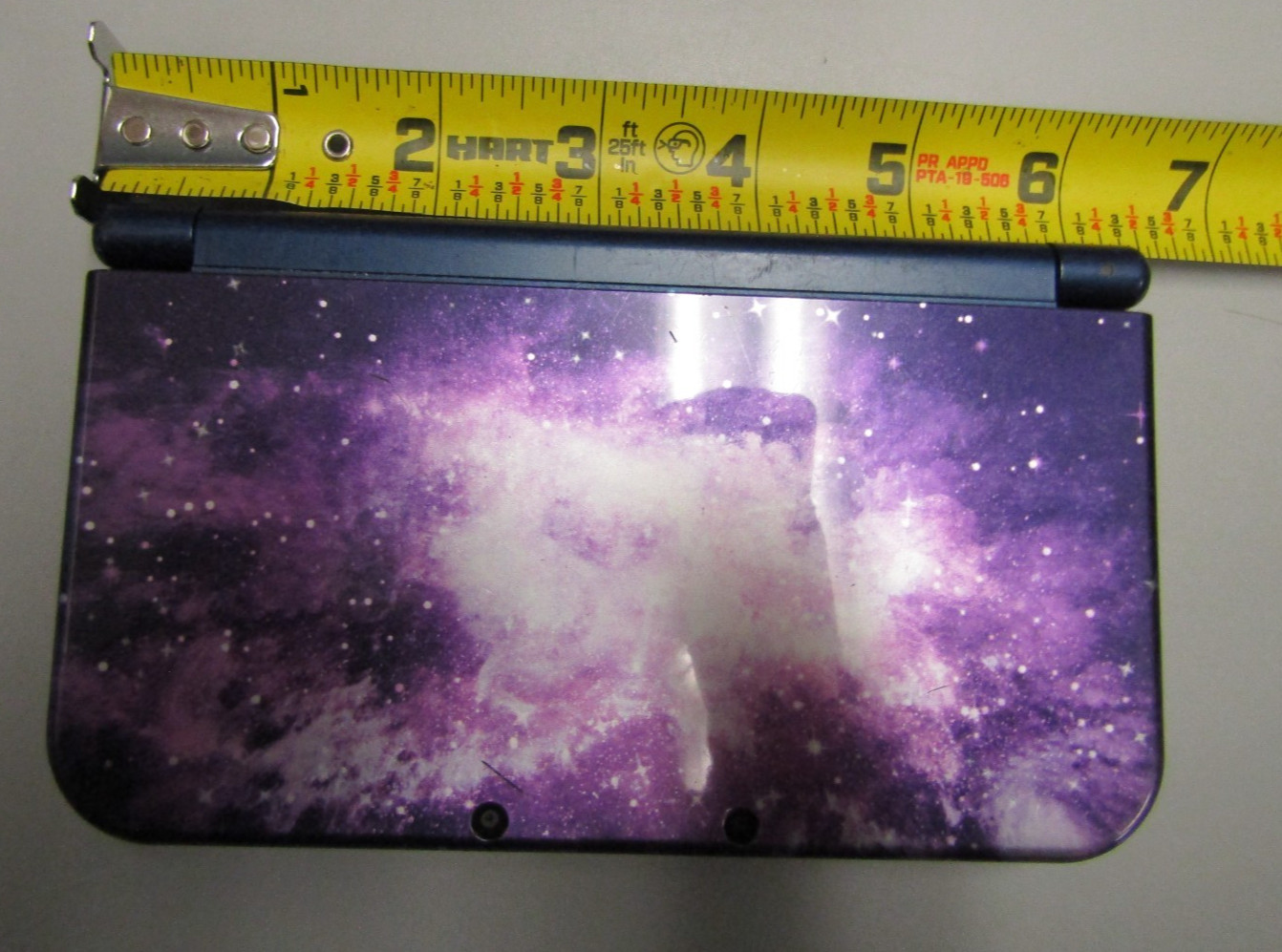 Nintendo 3DS XL Galaxy Purple Handheld Console RED-001 + charger ~ Tested Works