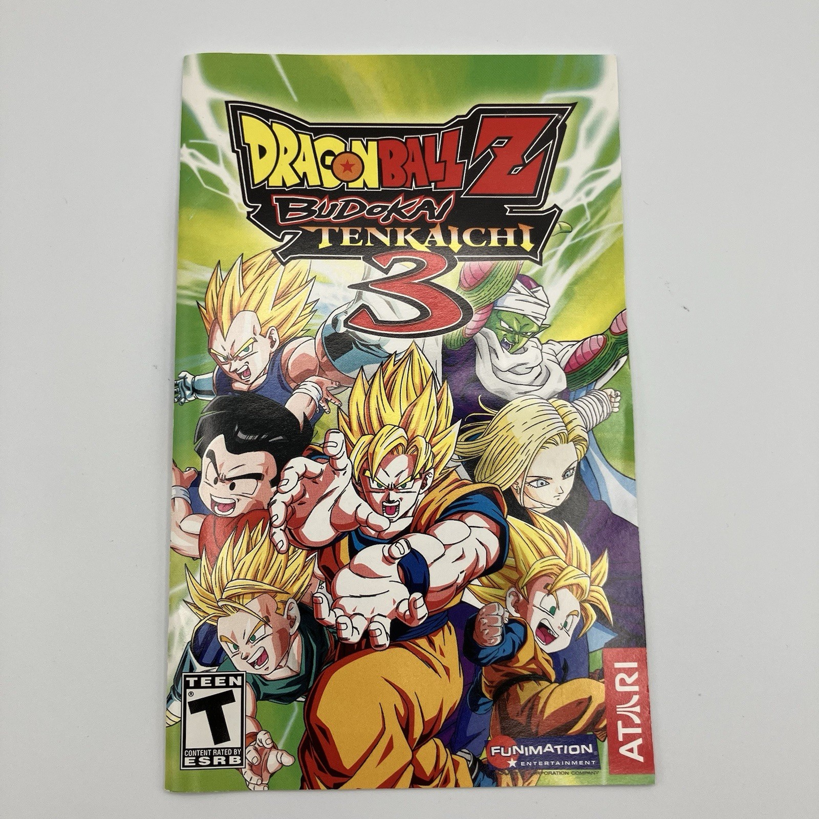 Dragon Ball Z: Budokai Tenkaichi 3 (PS2, 2007) Case & Manual Only **NO GAME**