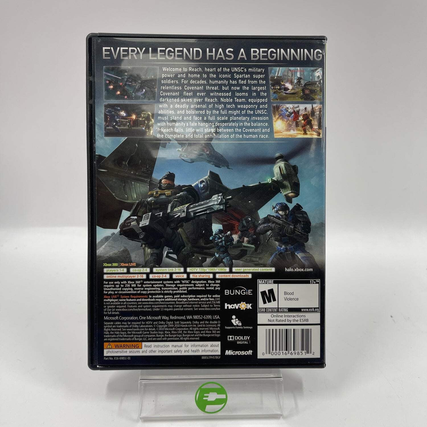 Halo: Reach [Limited Edition] (Microsoft Xbox 360, 2010)