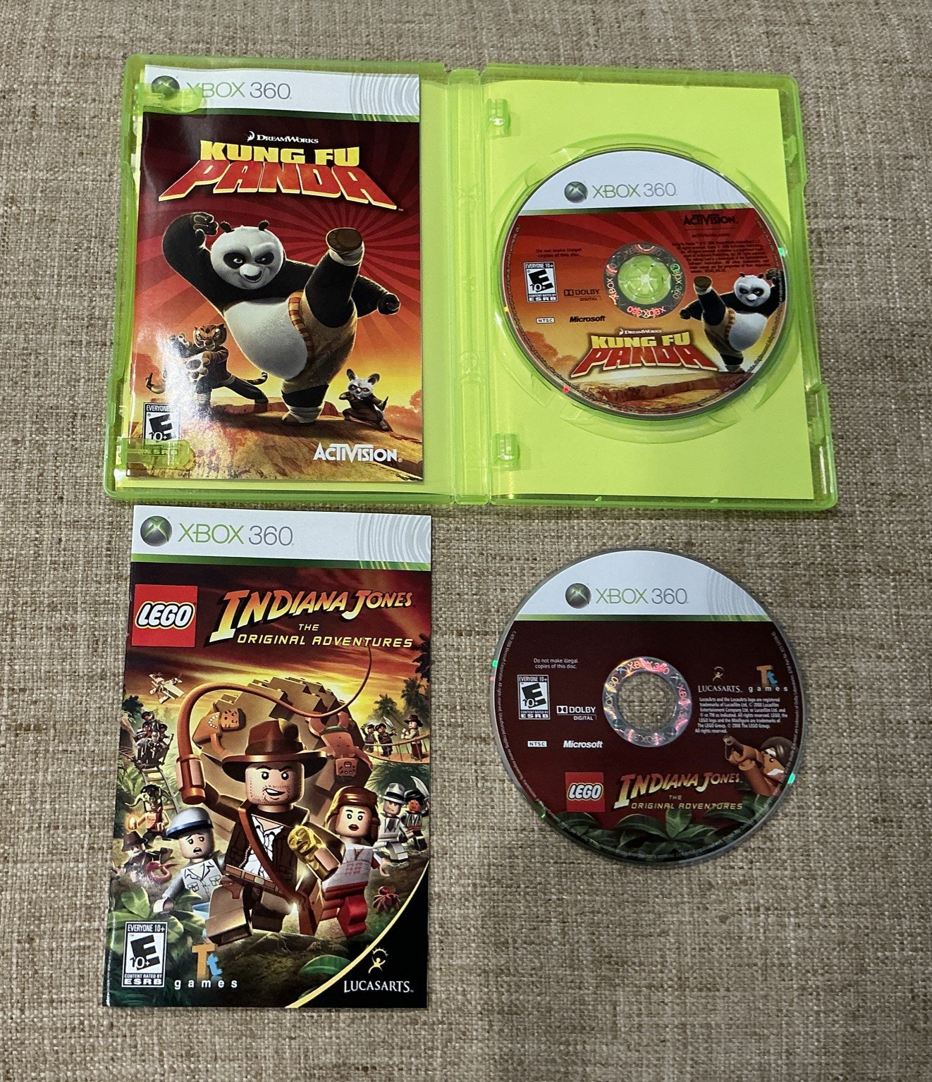 XBOX 360 Lego Indiana Jones: The Original Adventures – Kung Fu Panda 2-in-1 Game