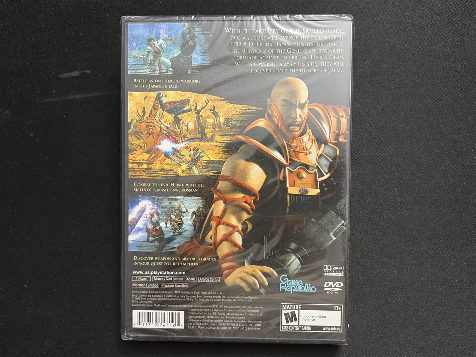 Genji: Dawn of the Samurai -Brand New (Sony Playstation 2, 2005)