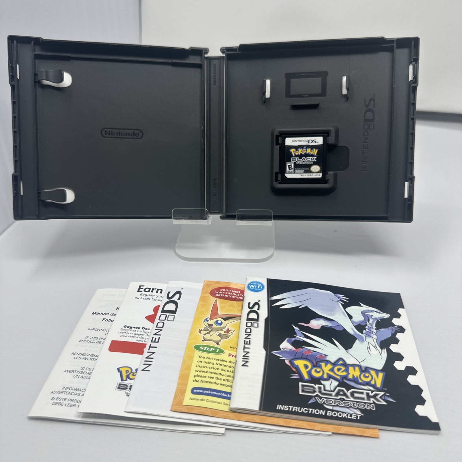 Pokemon Black Version 1 [Nintendo DS – Authentic] CIB Complete Game Case Inserts