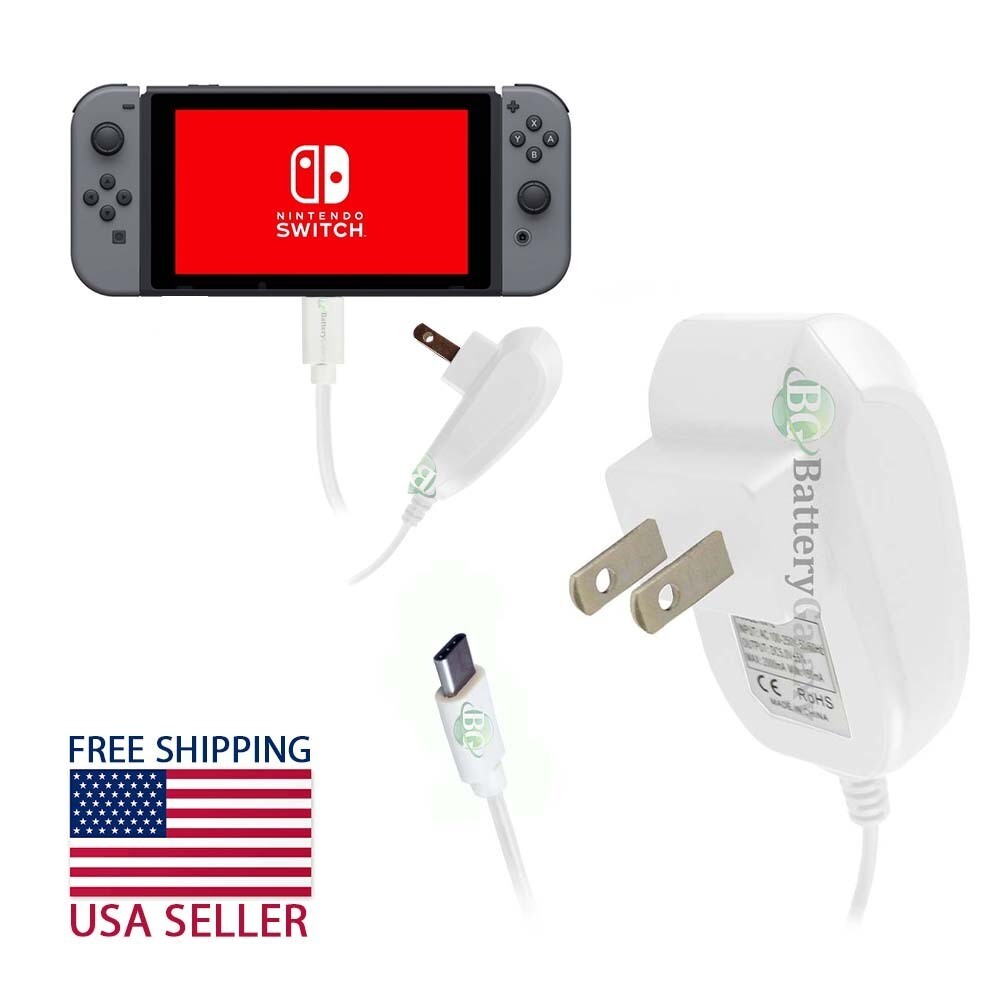 For Nintendo Switch AC Power Supply Adapter Home Wall Travel Charger Cable 1A