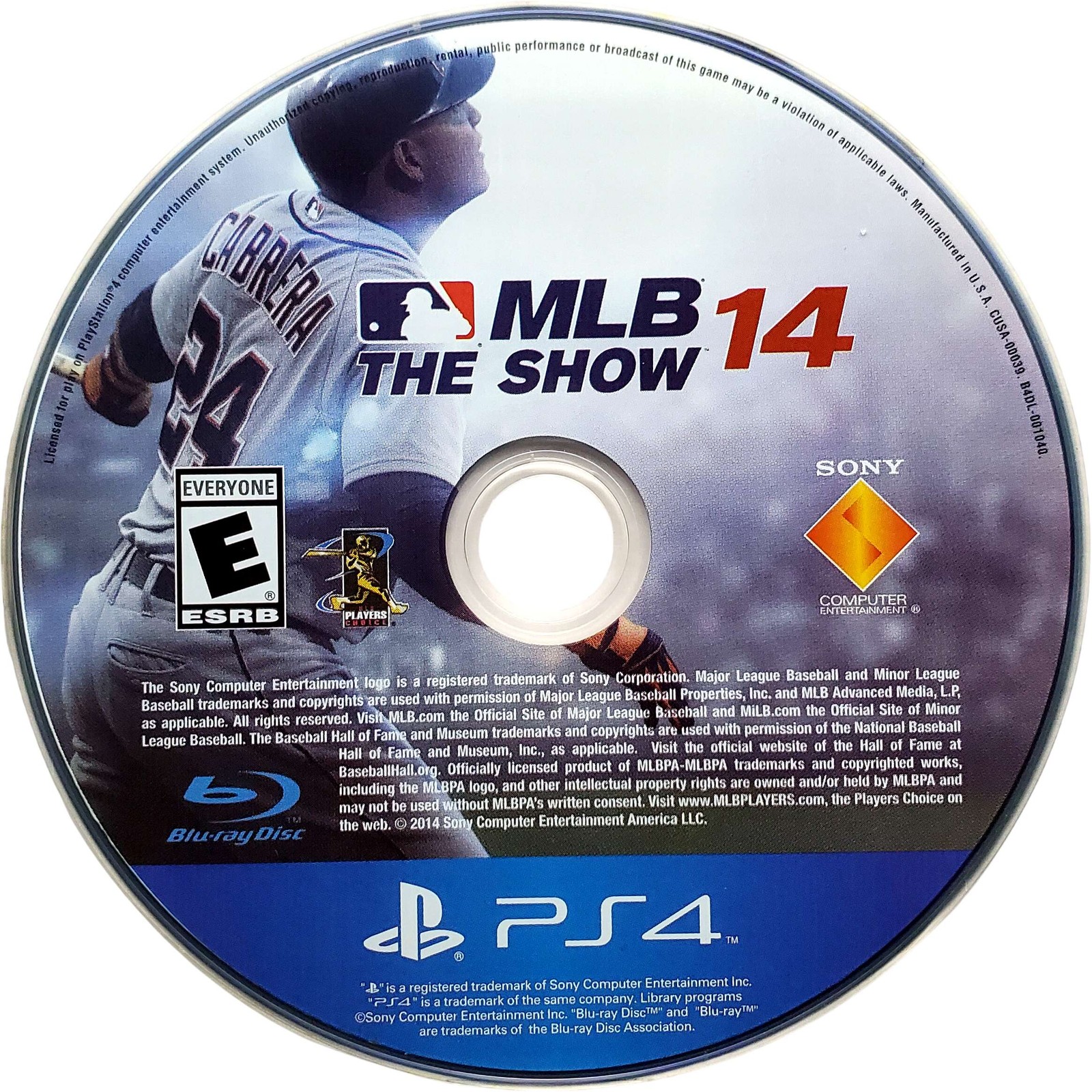 MLB 14 The Show – Sony Playstation 4 PS4 Tested 1Y Guarantee