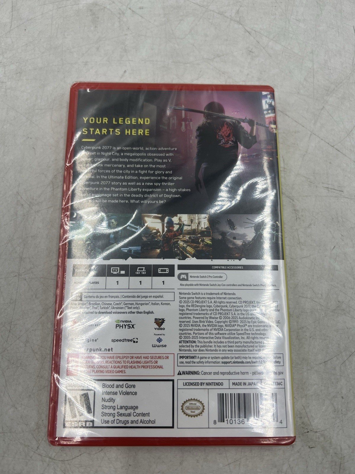 Cyberpunk 2077 Ultimate Edition – Nintendo Switch 2 Factory Sealed