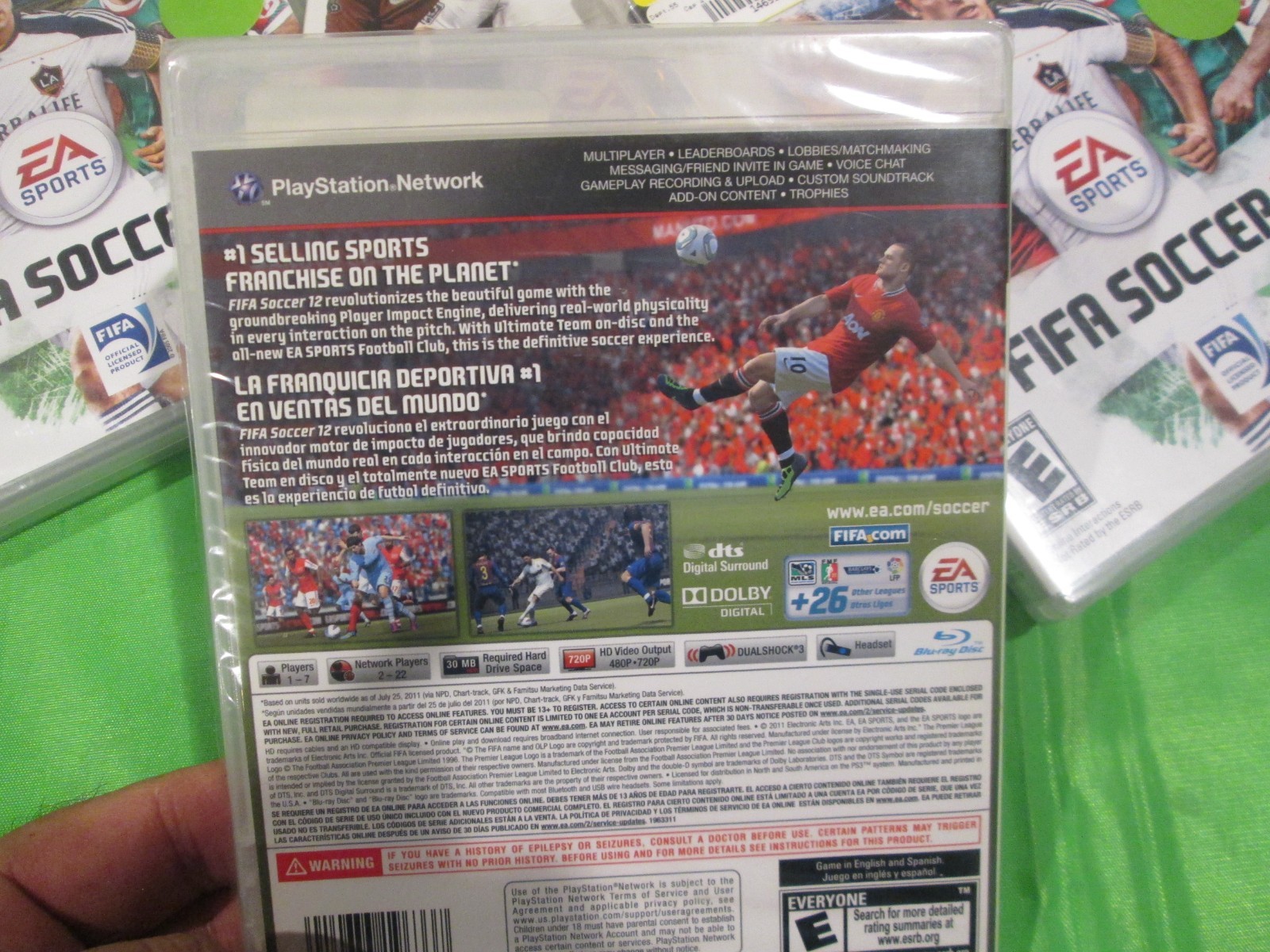 FIFA SOCCER 12 PS3 PLAYSTATION 3 EA SPORTS US EDITION NEW FACTORY SEALED