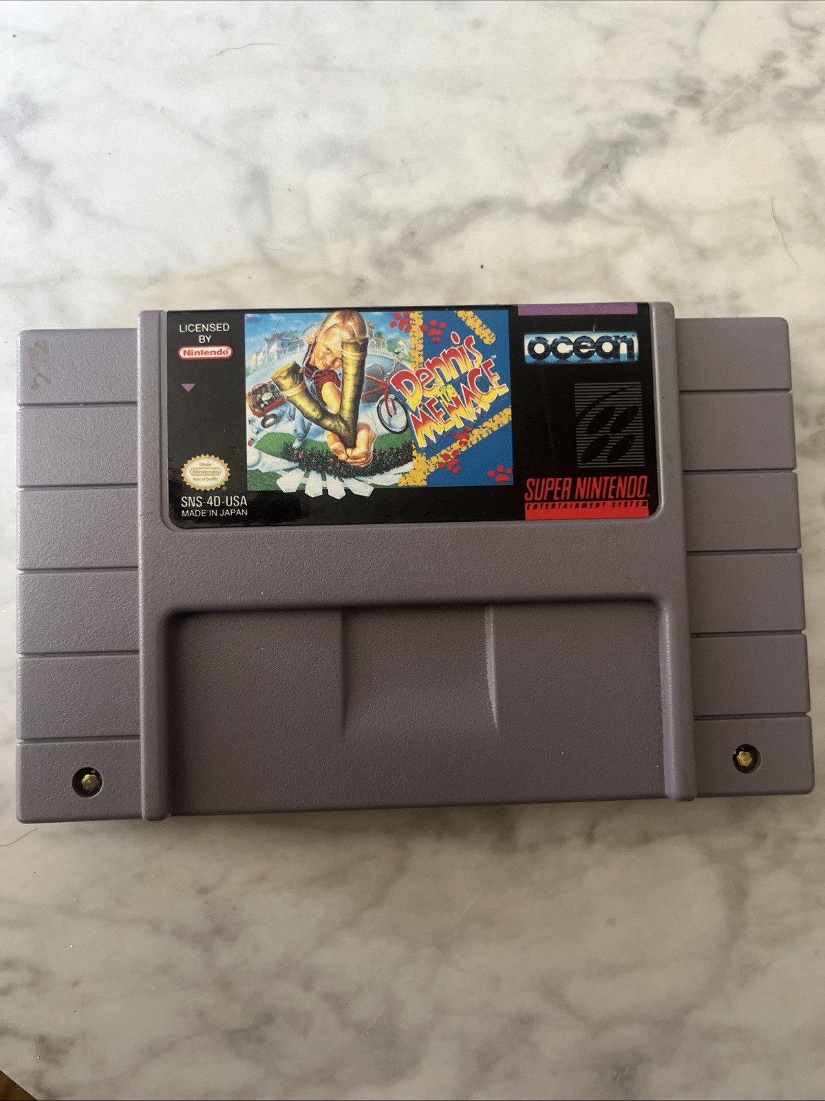 Dennis The Menace – SNES Game Action & Adventure Cartoon, Tested Super Nintendo