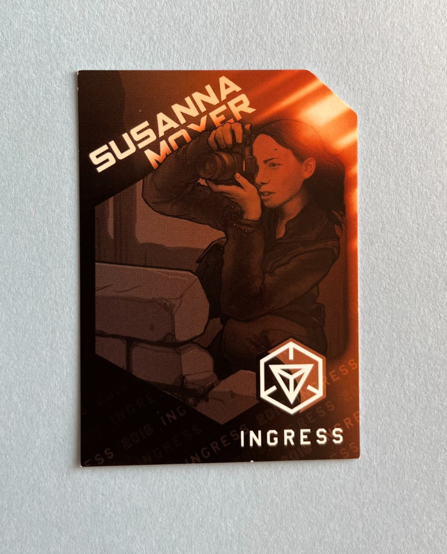 Ingress Susanna Moyer Promo – 2016 Niantic Lore XM Investigator – Unused Code*