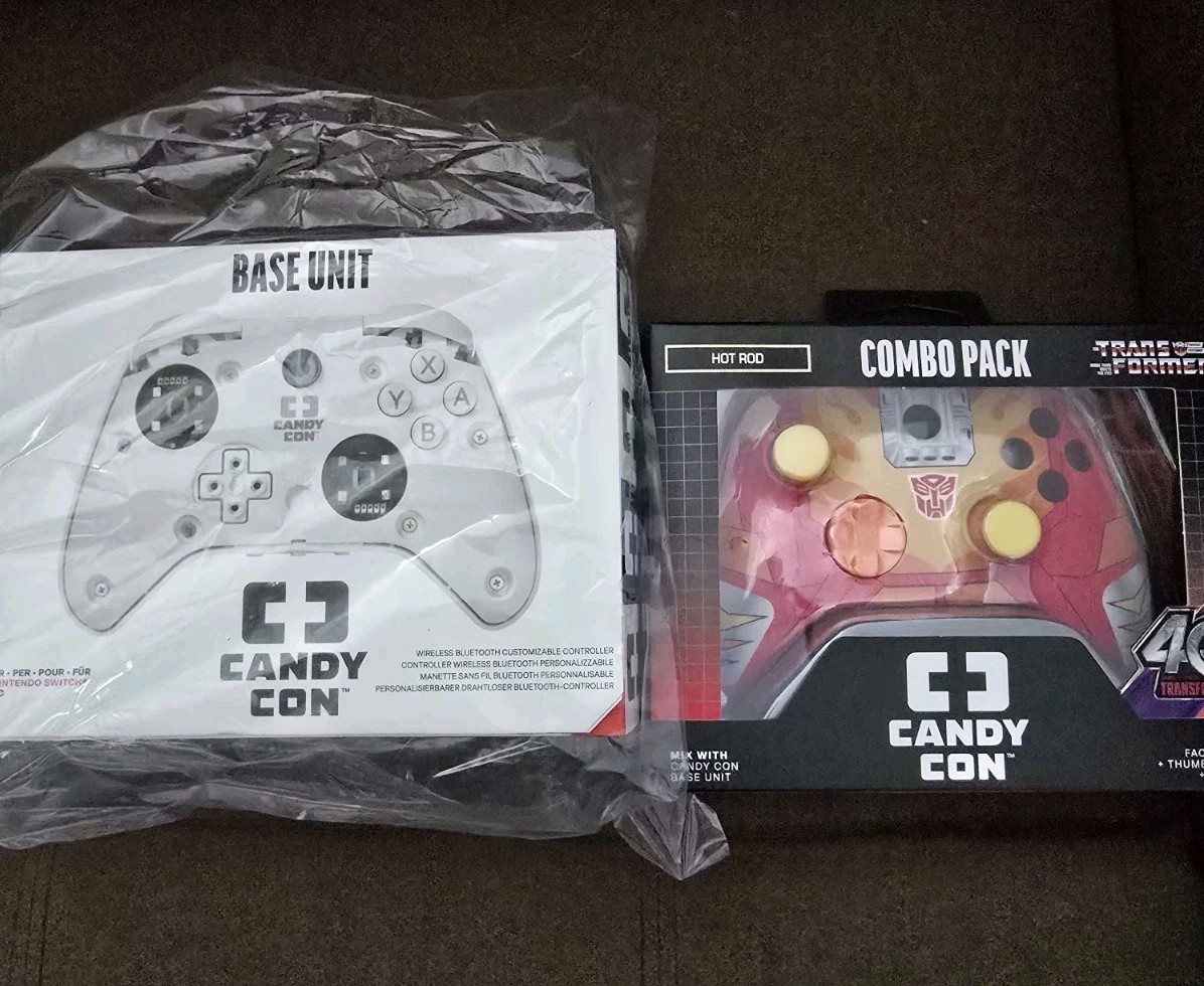 Candy Con Base Unit Wireless Bluetooth Controller + Transformers Hot Rod