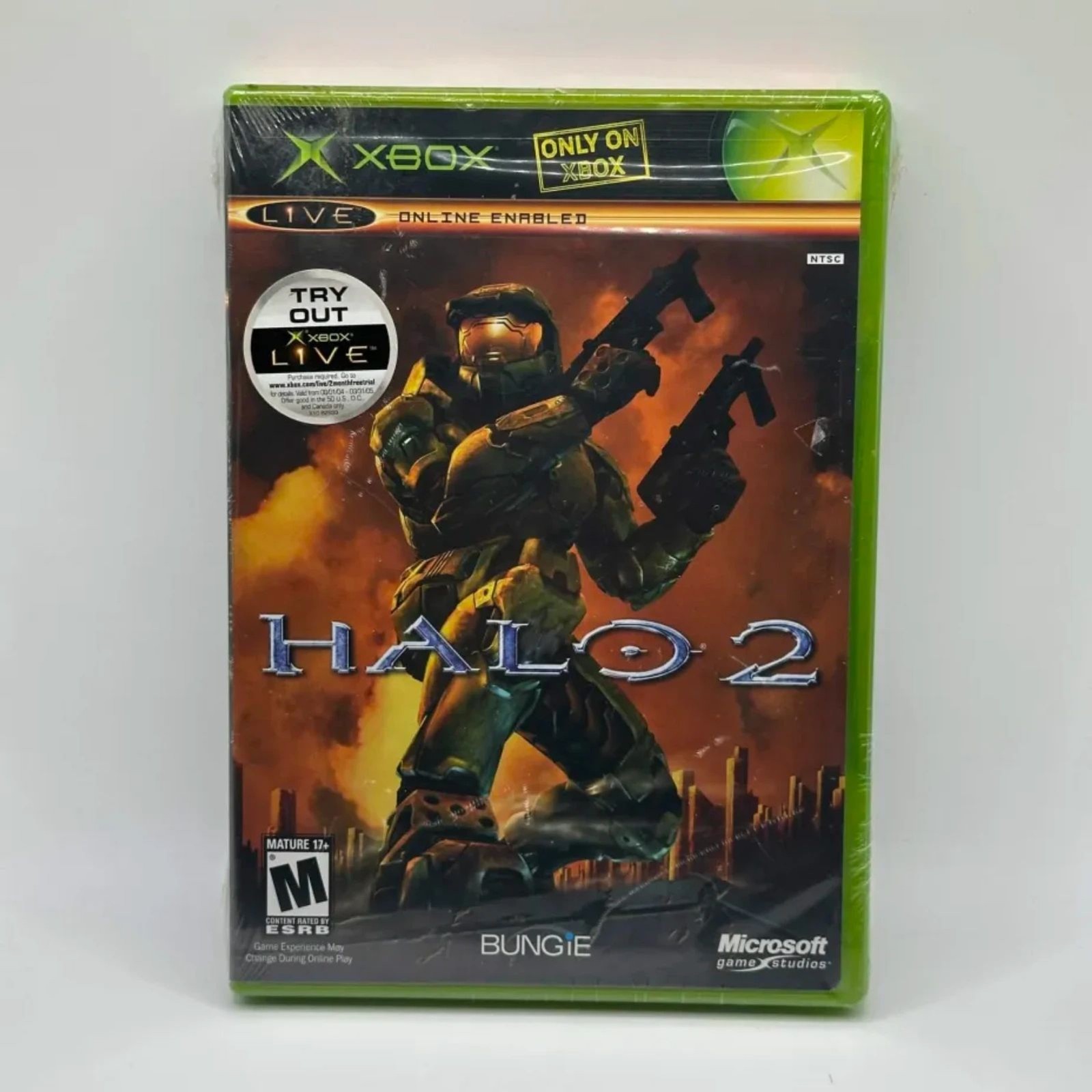 Halo 2 Original Xbox DNSB Variant First Print New factory Sealed