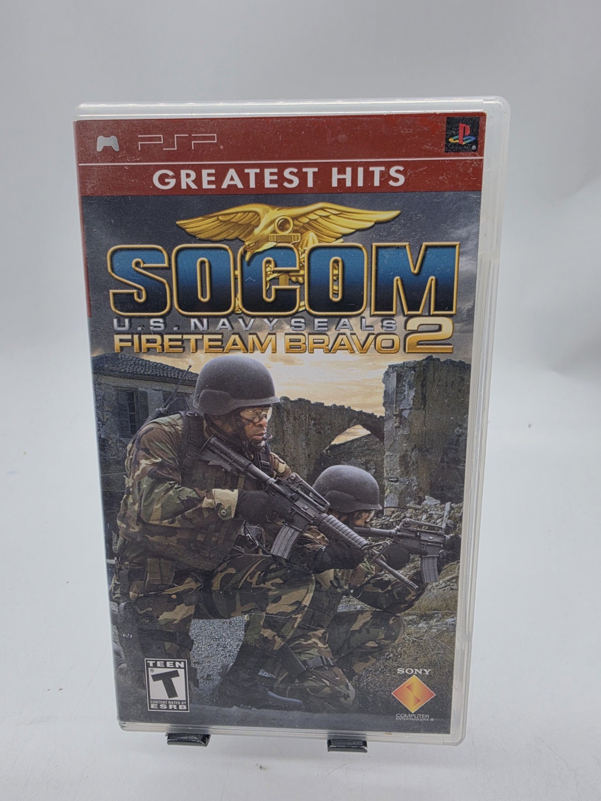 SOCOM U.S NAVY SEALS (FireTeam Bravo 2) GREATEST HITS Sony PSP Complete Cib Mint