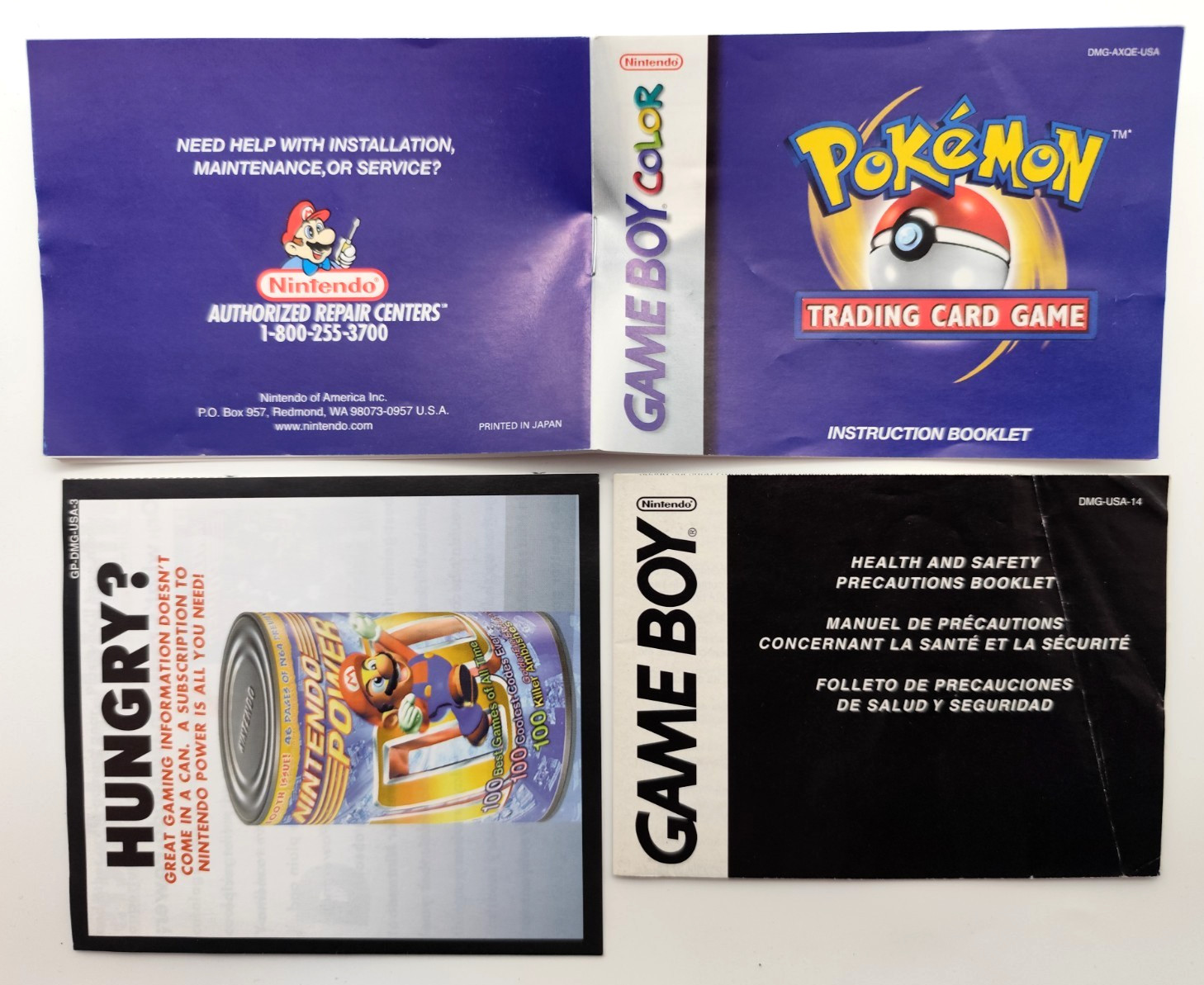 Pokemon Trading Card Game (Game Boy Color GCB, 2000) COMPLETE CIB Authentic Dry
