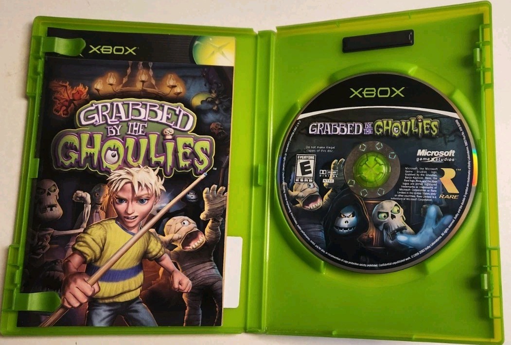 Grabbed by the Ghoulies Microsoft Xbox 2003 Video Game Complete Manual Retro EUC