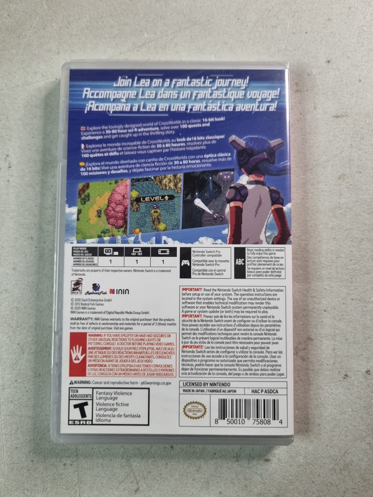 ININ CrossCode Nintendo Switch Role Playing Game Brand New Sealed