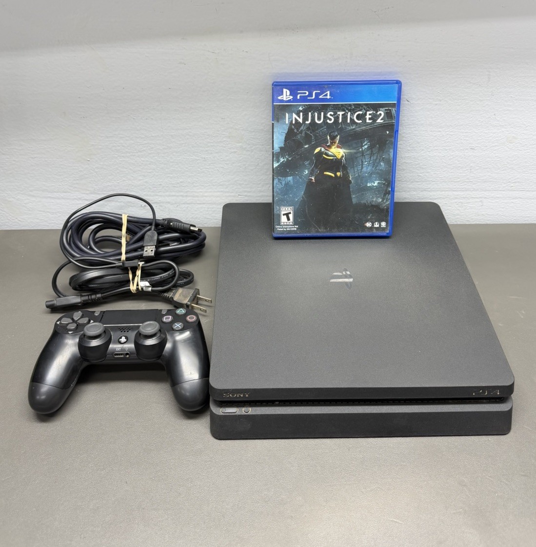 Sony PlayStation 4 Slim CUH-2215B 1TB Console With Controller and Cables – Black