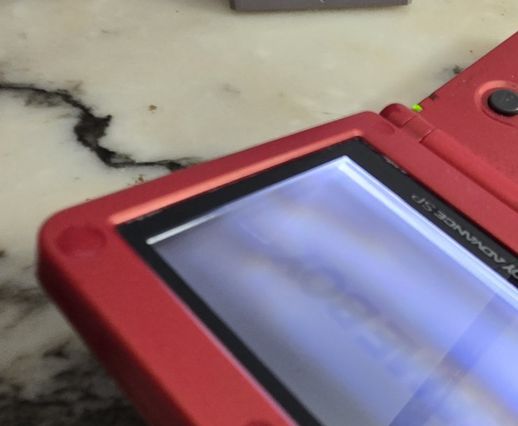 Nintendo Game Boy Advance SP AGS‑001 Red + Charger + World Cup – Tested Works