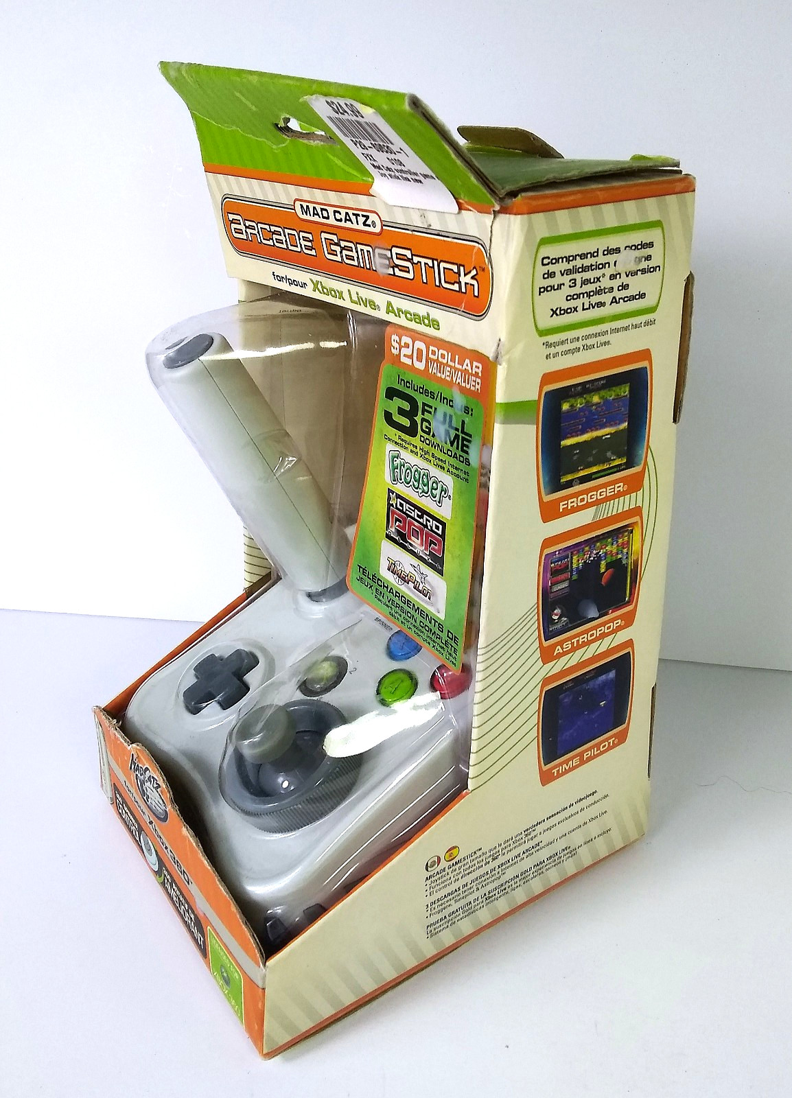 Mad Catz Arcade GameStick for Xbox 360 USB White 4758 New in box * READ