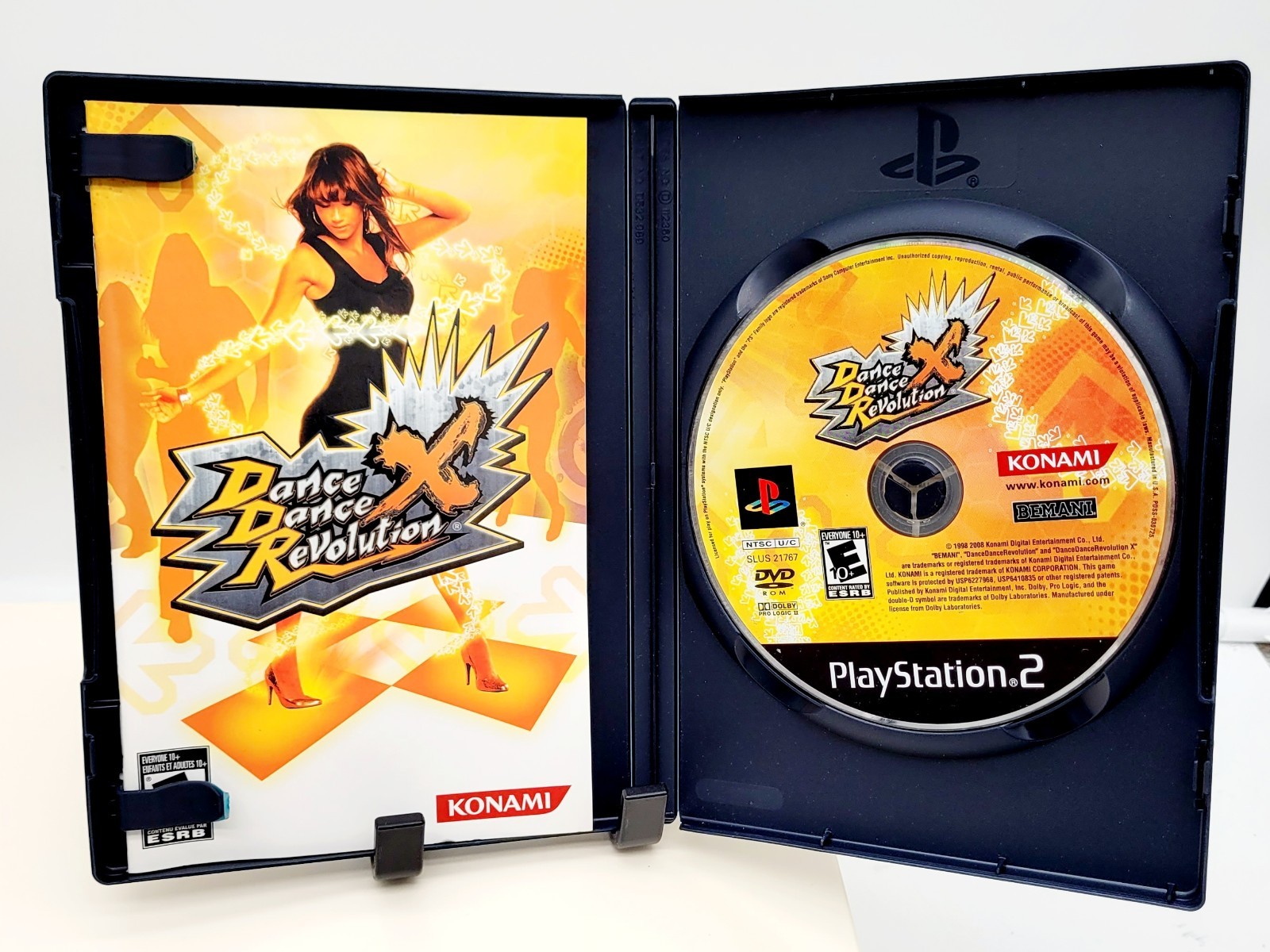Dance Dance Revolution X PS2 CIB Dance Pad Controller + Box COMPLETE Konami