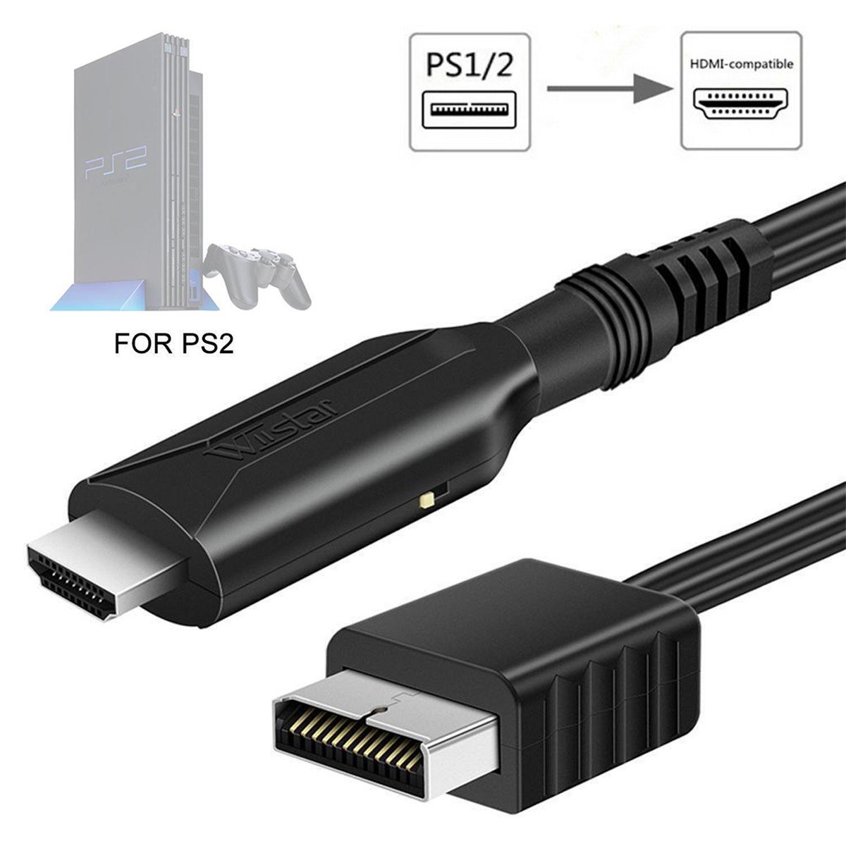 For Playstation PS2 PS1 to HDMI Converter Adapter HD Link Cable 1080P 720P