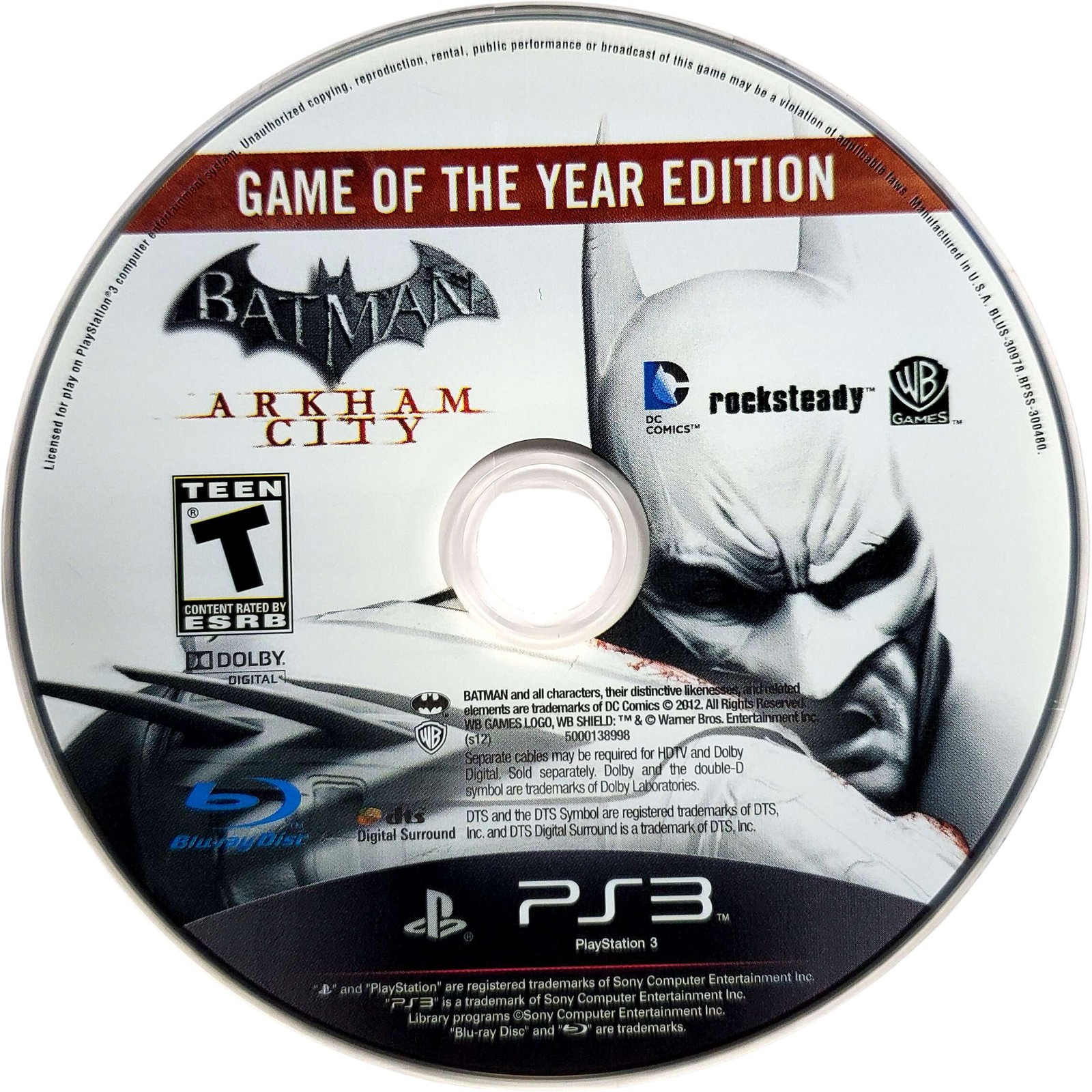 Batman Arkham City Game Of The Year – Sony Playstation 3 PS3 Pristine