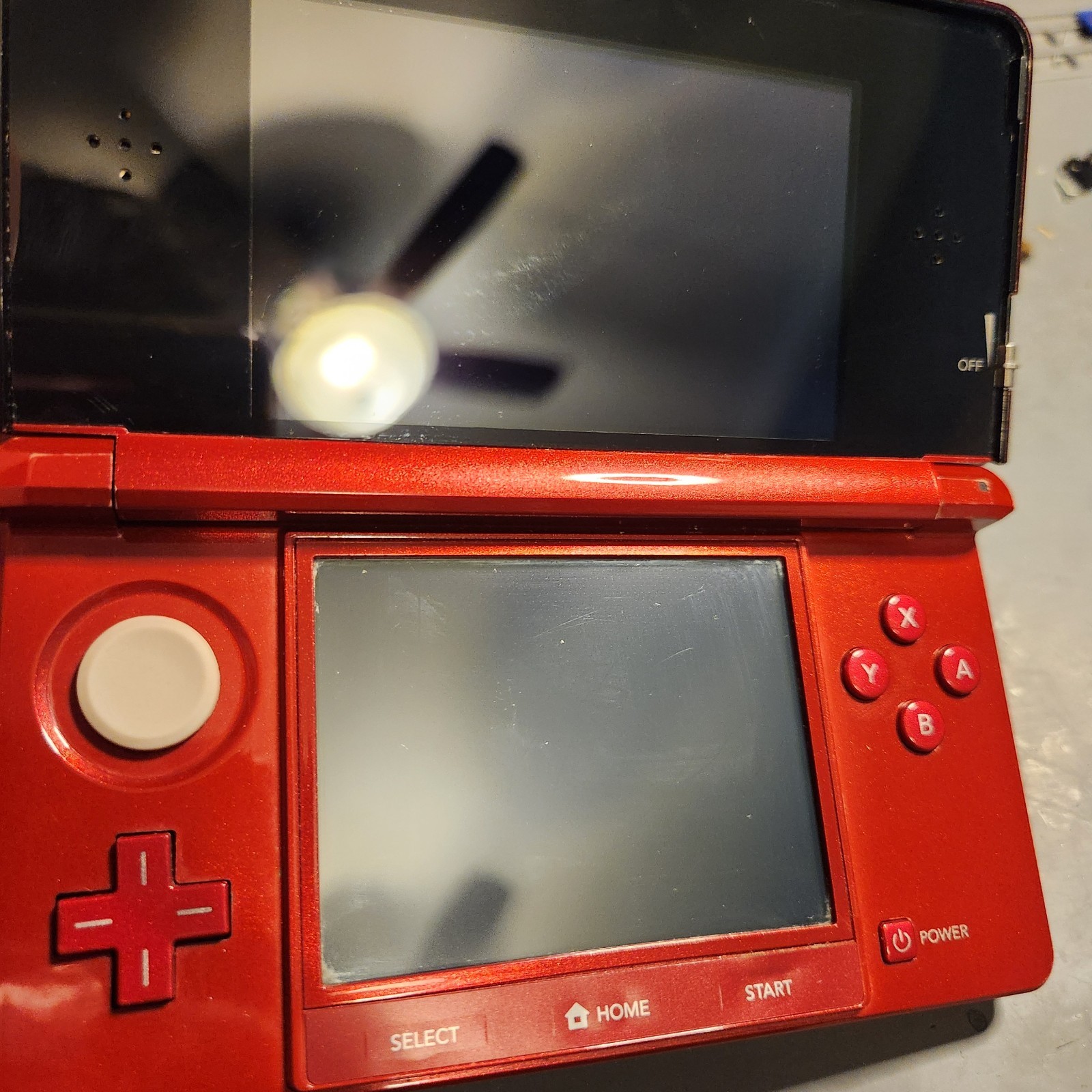 Nintendo 3DS Handheld Game Console Flame Red