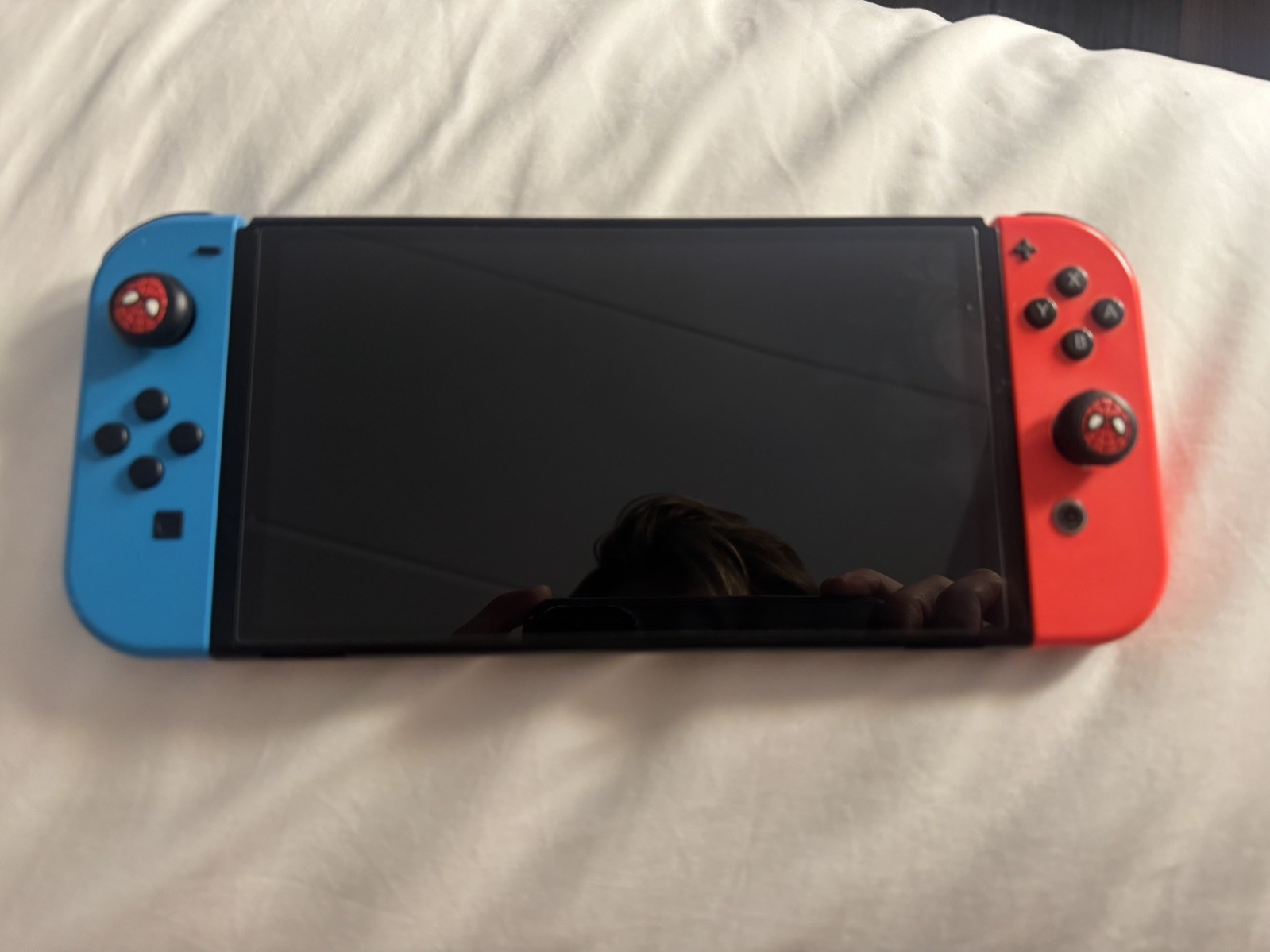 Nintendo Switch OLED Model Handheld Console – 64GB – Neon Red Blue