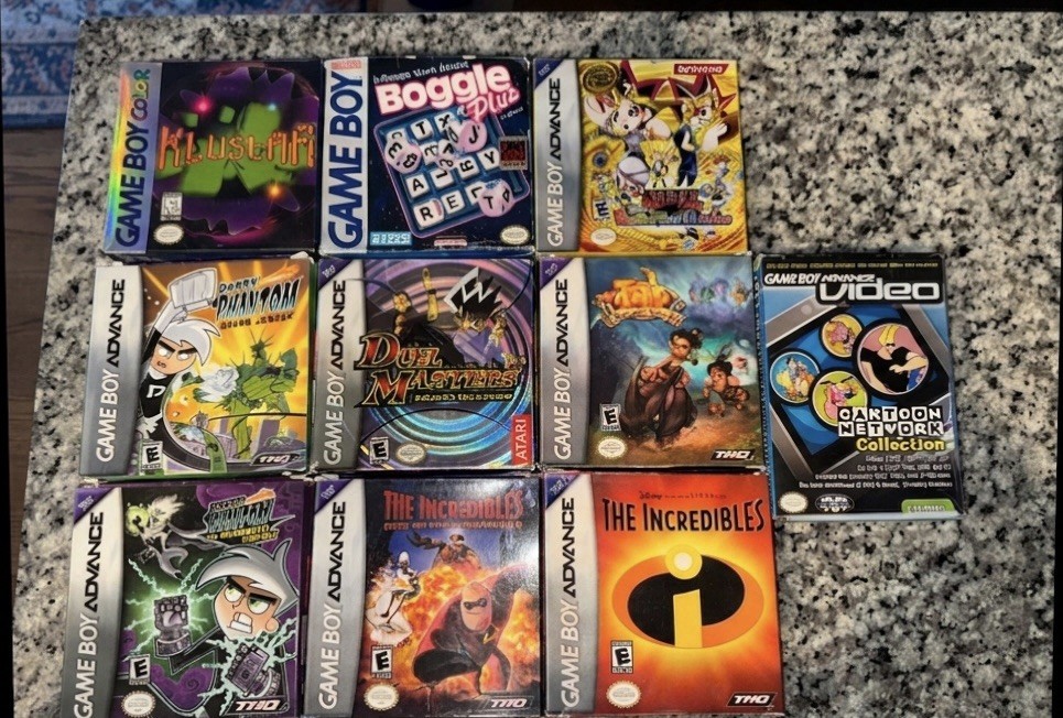 9 CIB GBA 1 Sealed GBC 1 GB Game Lot Rough To Good CIB Resellers Welcome!