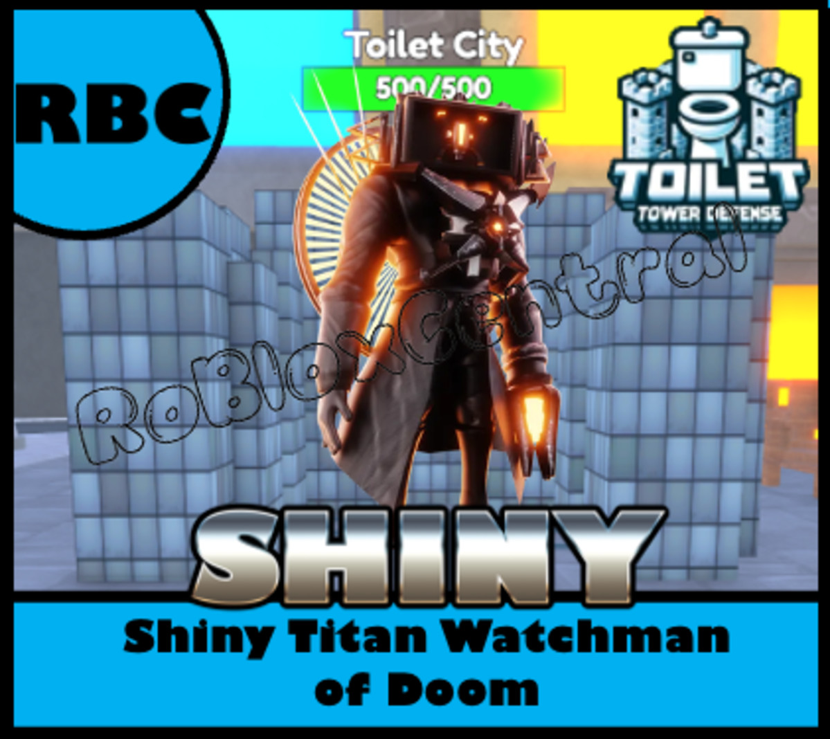 SHINY TITAN WATCHMAN OF DOOM – CHEAP TOILET TOWER DEFENSE – TTD UNIT