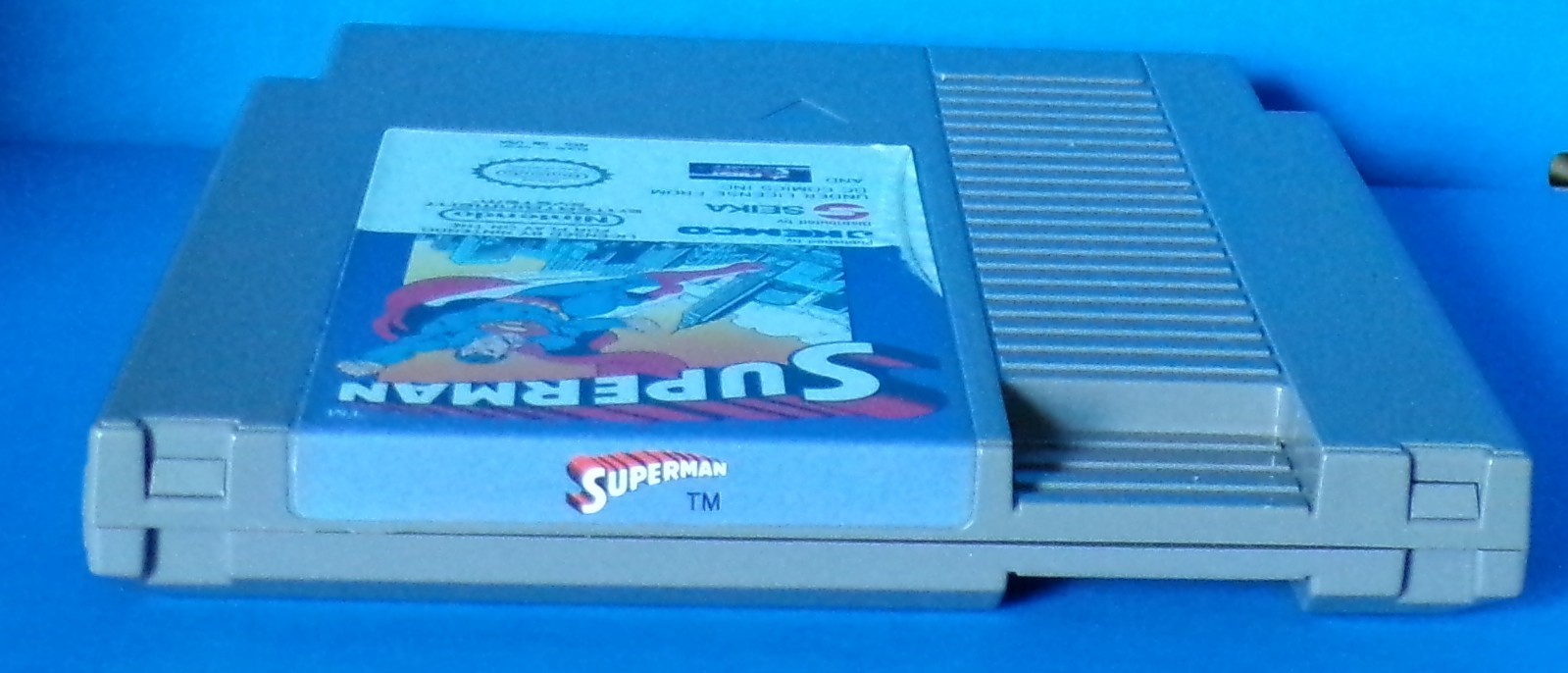 Superman Nintendo Entertainment 1988 NES DC Comics Kemco Box, Cart & Dust Cover