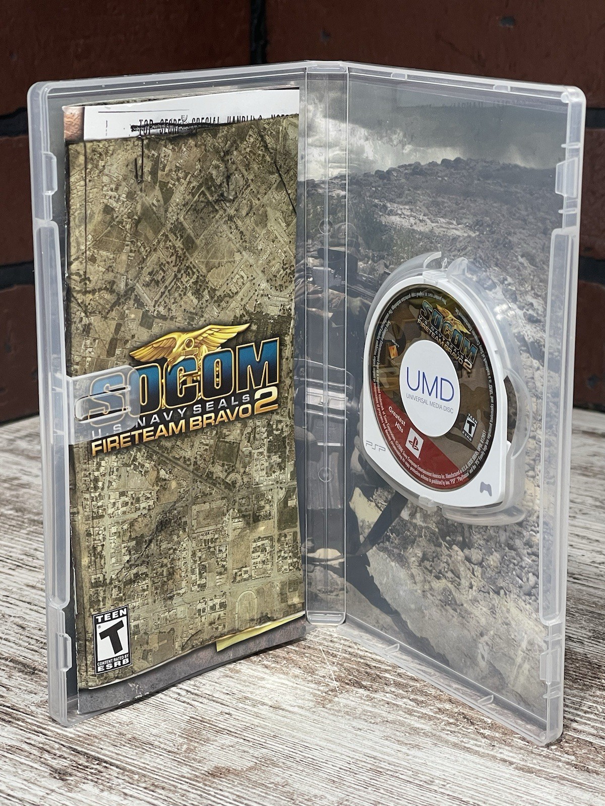 SOCOM US Navy Seals Fireteam Bravo 2 (SONY PSP, 2006)🔥PlayStation Greatest Hits