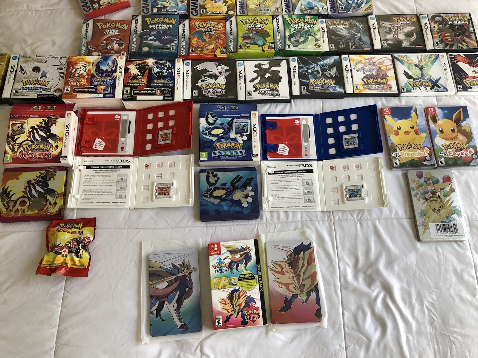 Pokemon Red Yellow Silver Gold Ruby Black White X Y FireRed Shield Moon Sun game