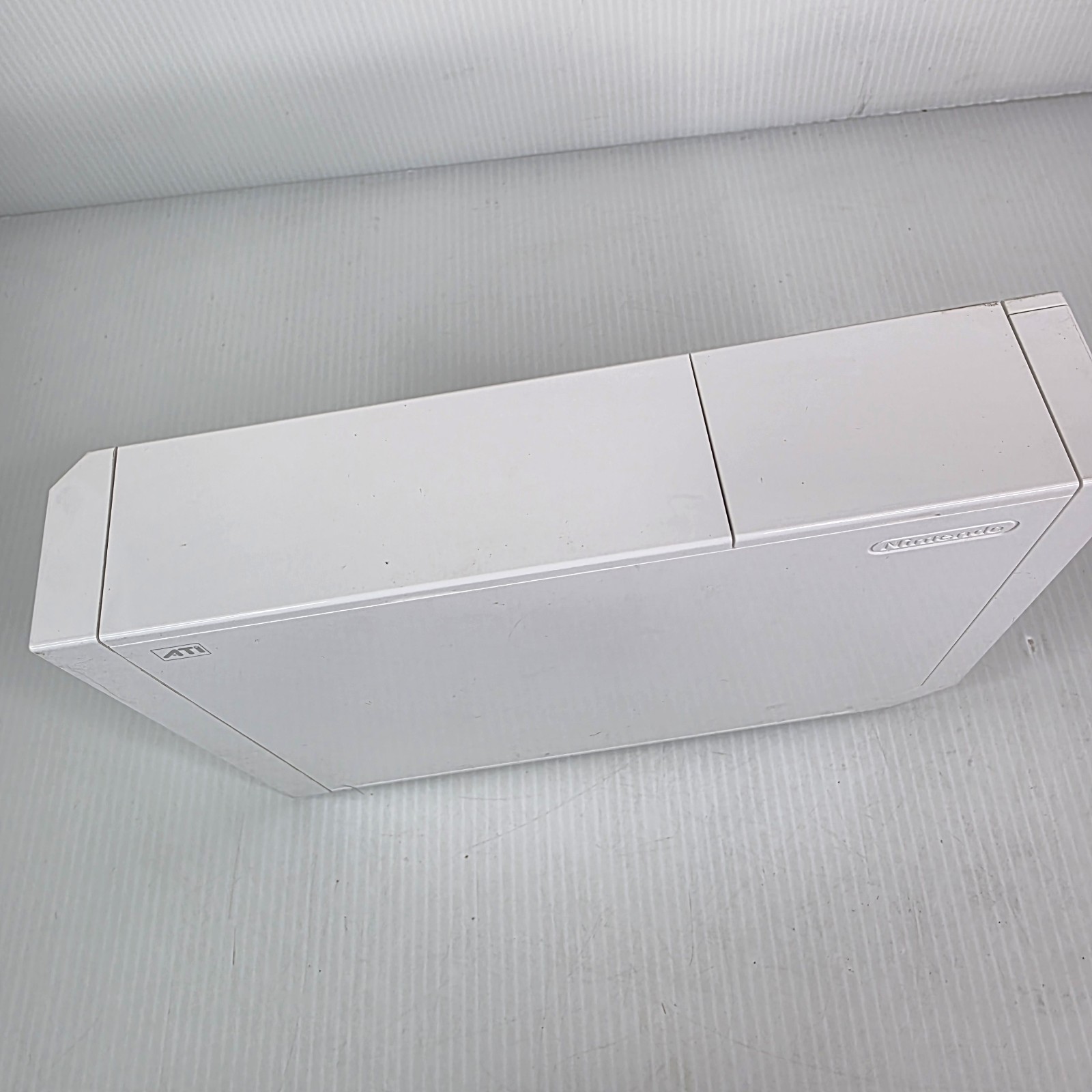 Nintendo Wii Console w/ OEM Stand, Motion Sensor Bar, Cables, SD Card – Works!