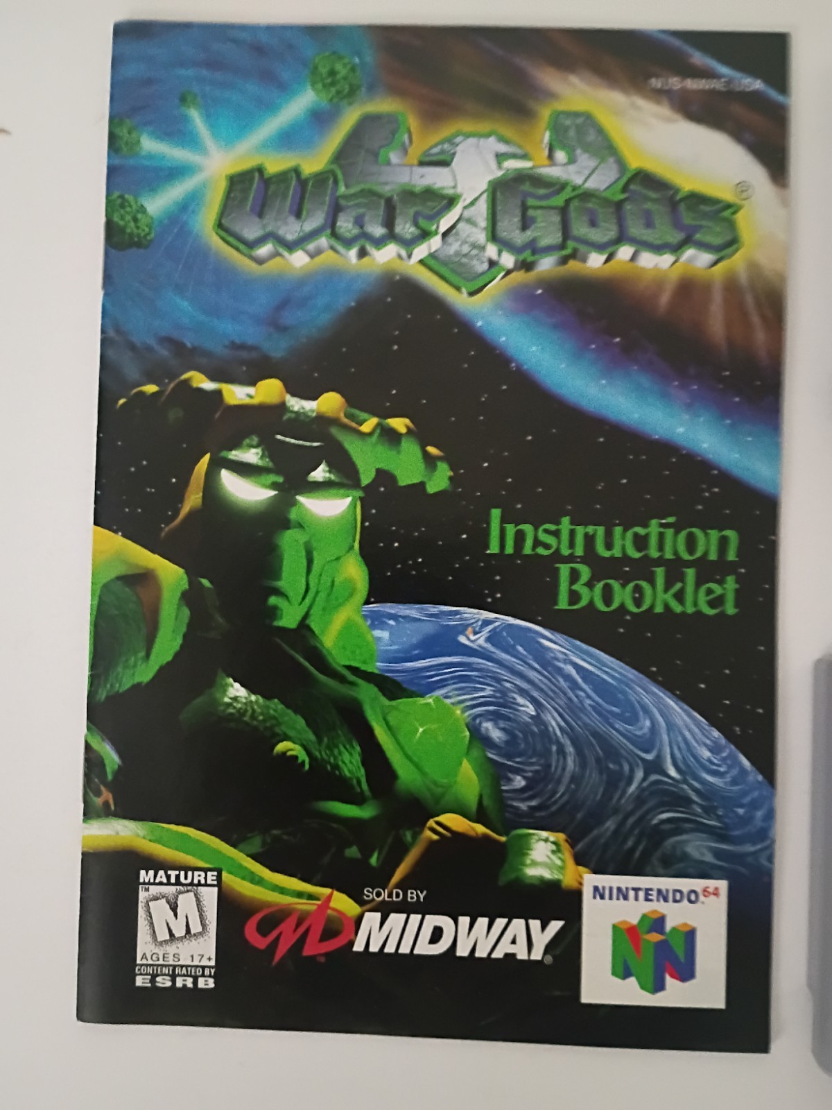 Dark Rift & War Gods N64 Nintendo 64, 1996 Authentic Game Cartridge & Manual Lot