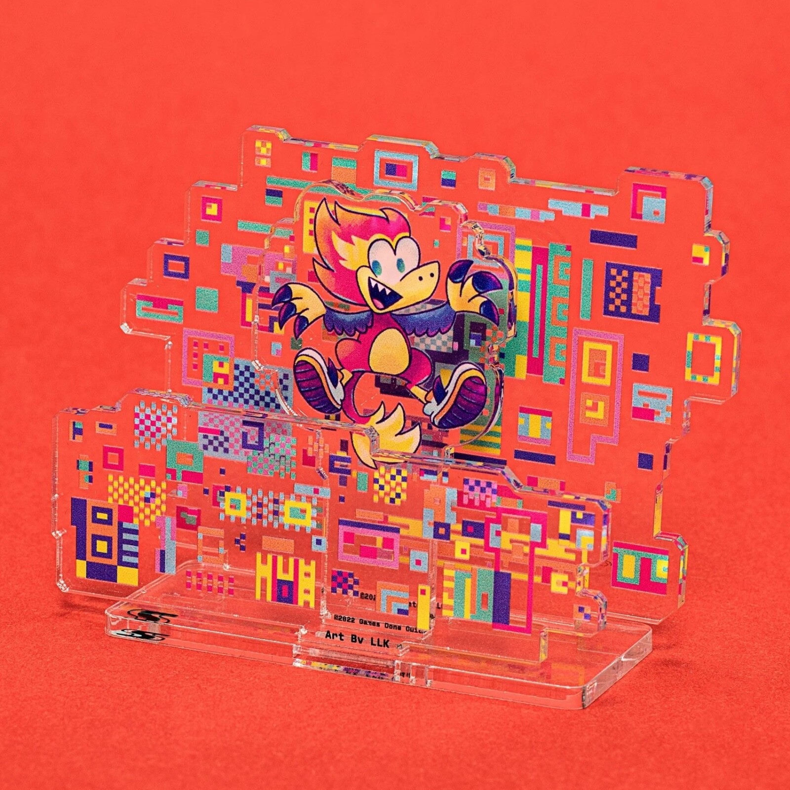 Awesome Games Done Quick 2022 Velocity Acrylic Figure Standee Art Card AGDQ GDQ