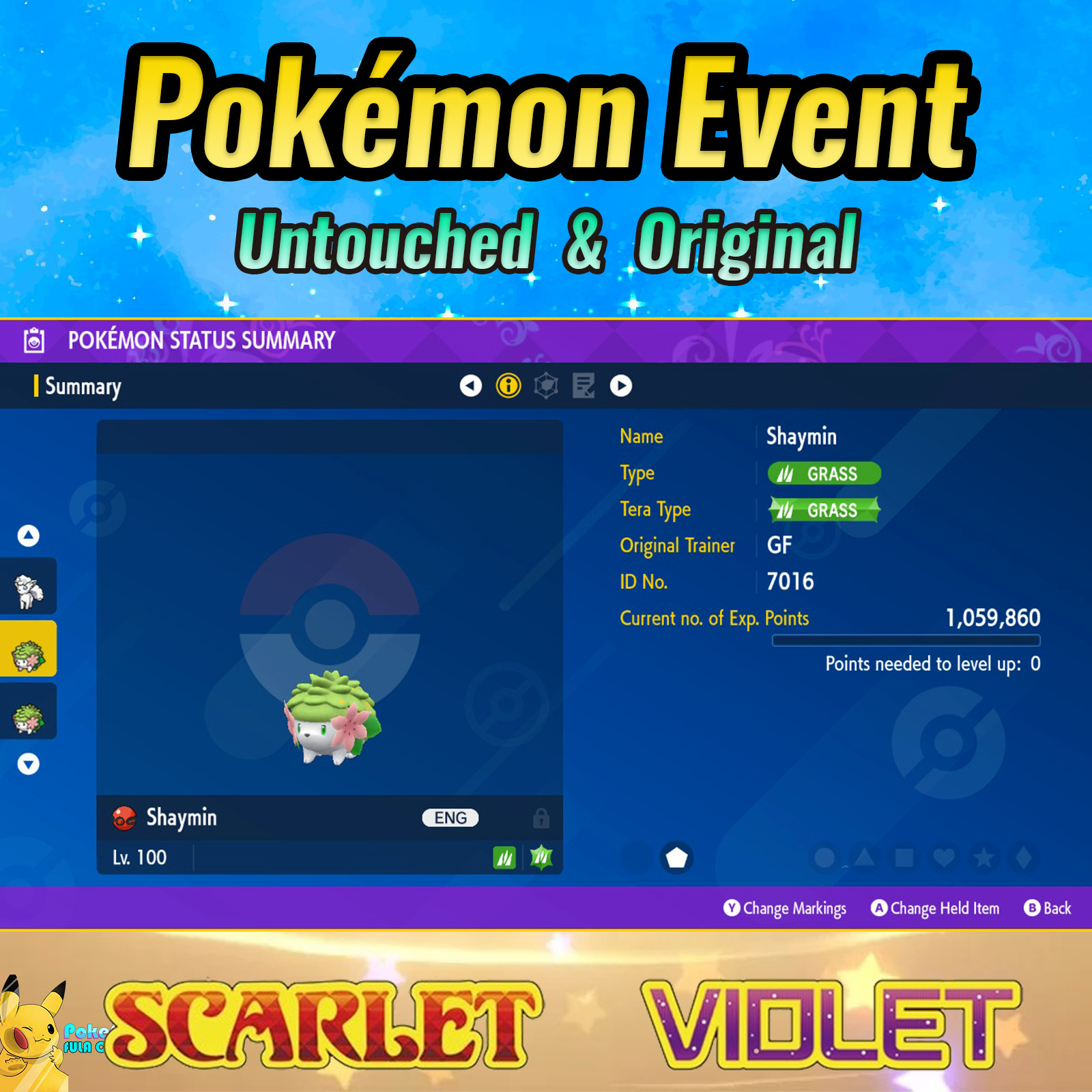 Shaymin Event 💚 GameFreak 20th Anniversary Event 💜 Pokémon Scarlet & Violet