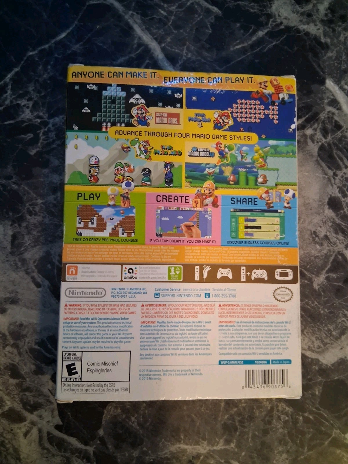 Super Mario Maker Wii U Sealed Game