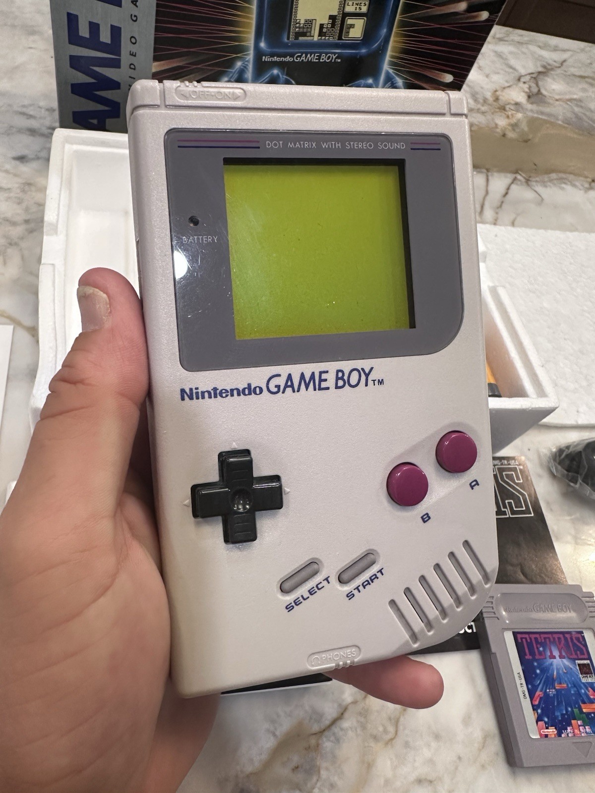 Nintendo Game Boy DMG-01 Console System Complete In Box CIB 1989