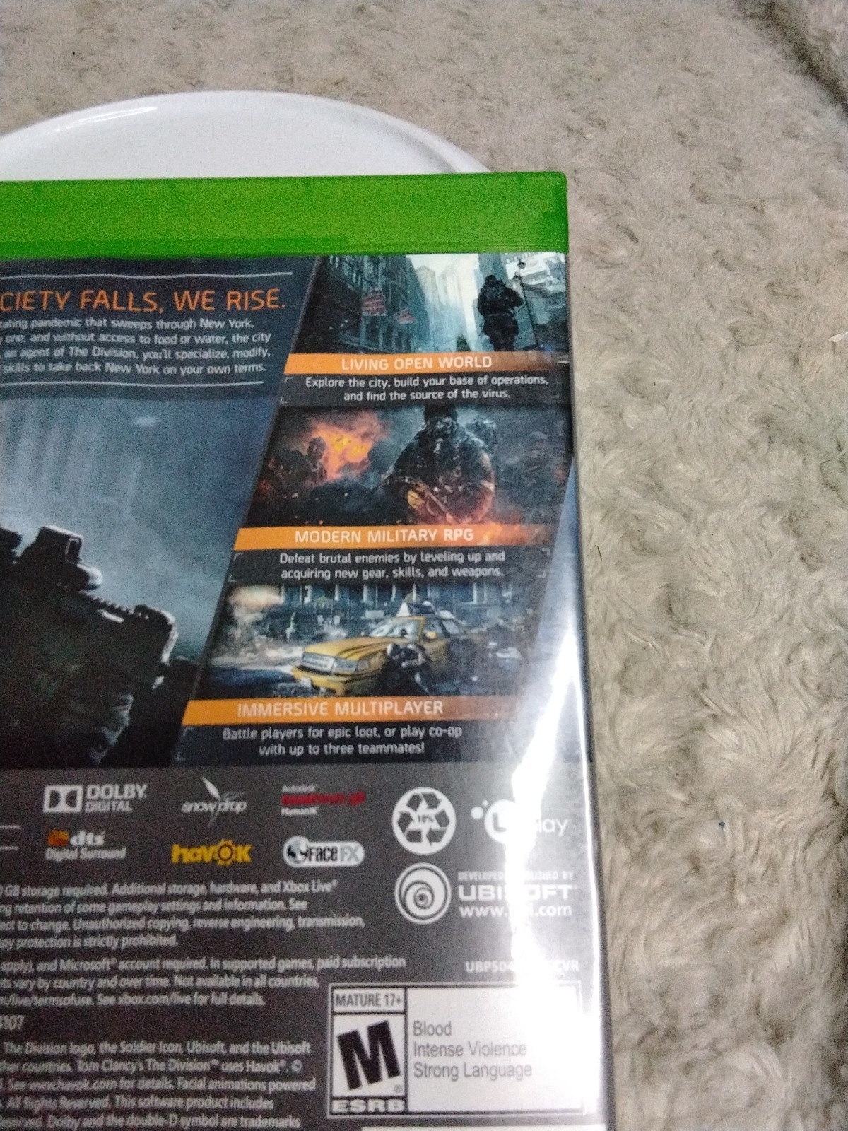 Microsoft Xbox One: Tom Clancy’s The Division (SEALED) W/ Bonus In Game Content