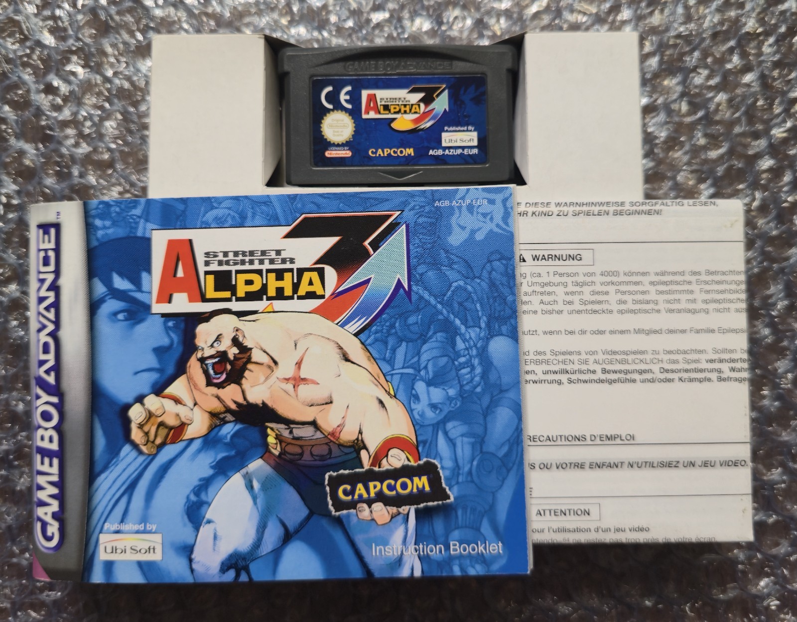 Nintendo Game Boy GBA – Street Fighter Alpha 3 – Complete in Box – AUS PAL