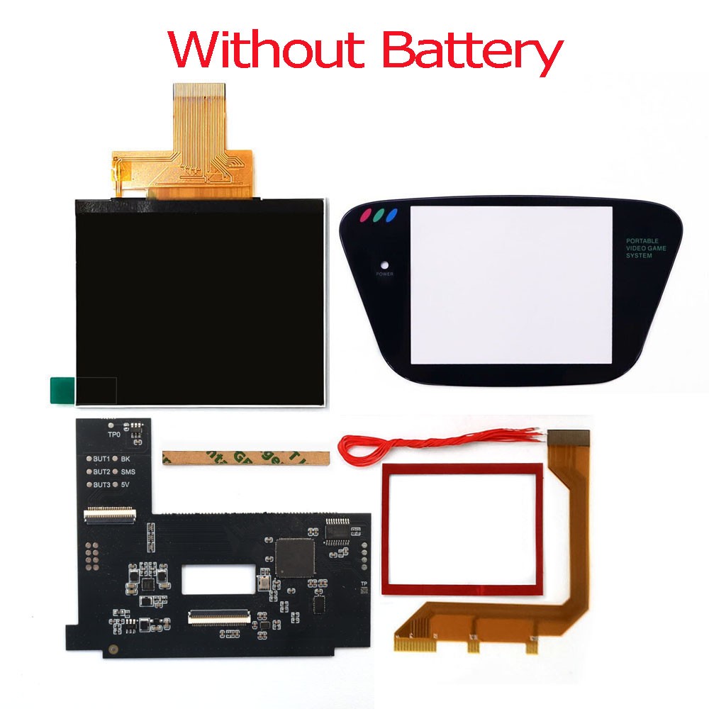 3.5″ 640×480 Retro Pixel HD IPS LCD Rechargeable Battery For SEGA Game Gear GG