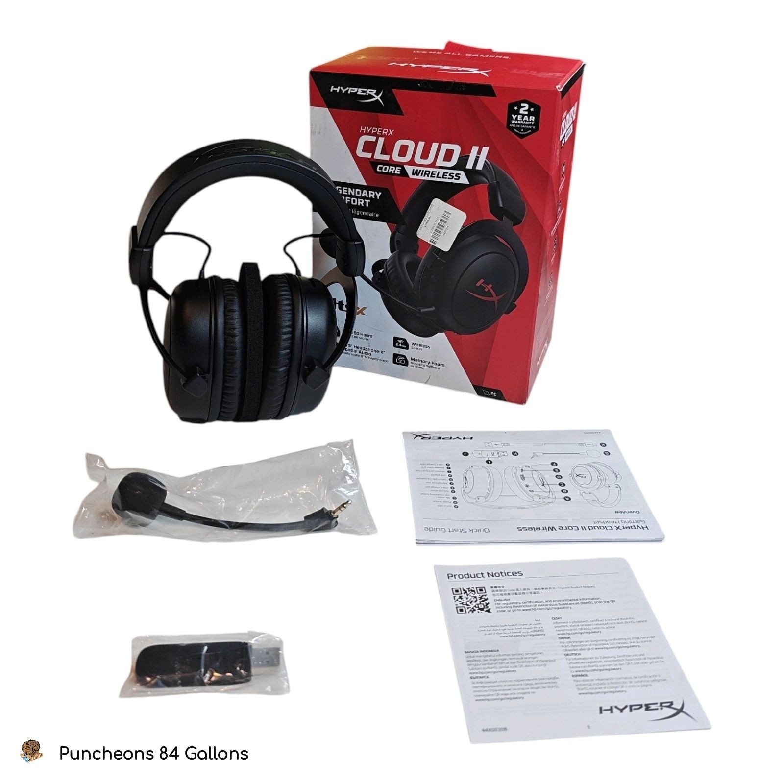 HyperX Cloud II Core Wireless Gaming Headset (Black)