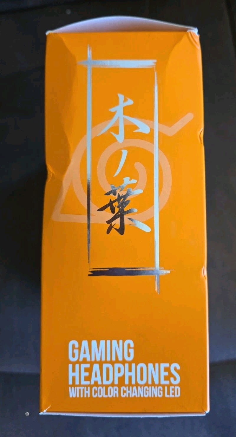Naruto Gaming Headphones Orange And Black