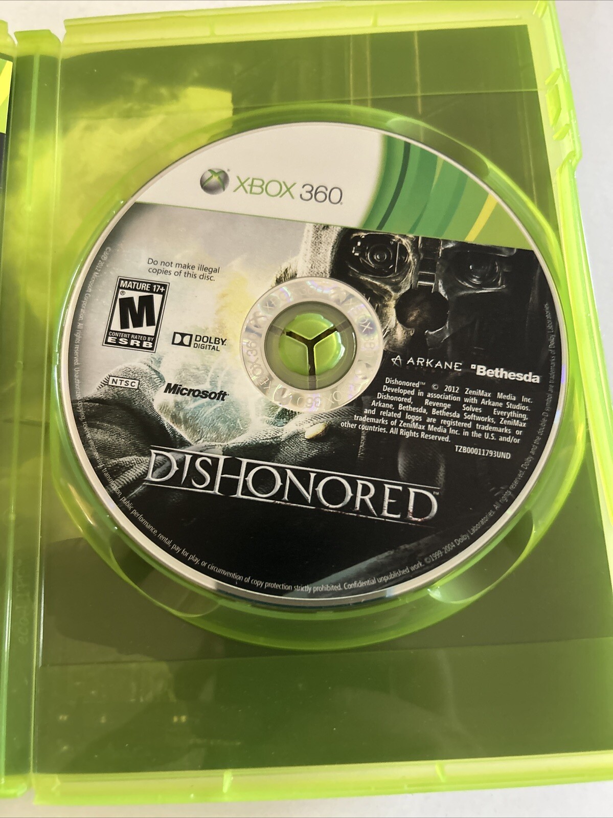 Dishonored Xbox 360 Complete/ Tested
