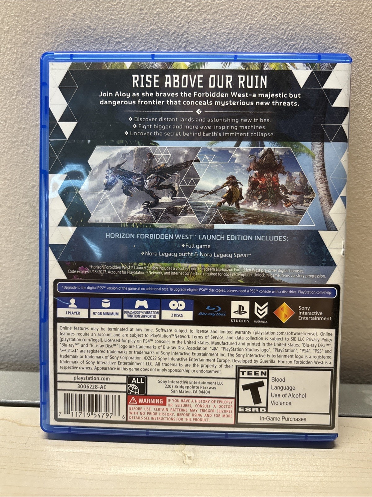 Horizon Forbidden West Launch Edition – Sony PlayStation 4 PS4 Game
