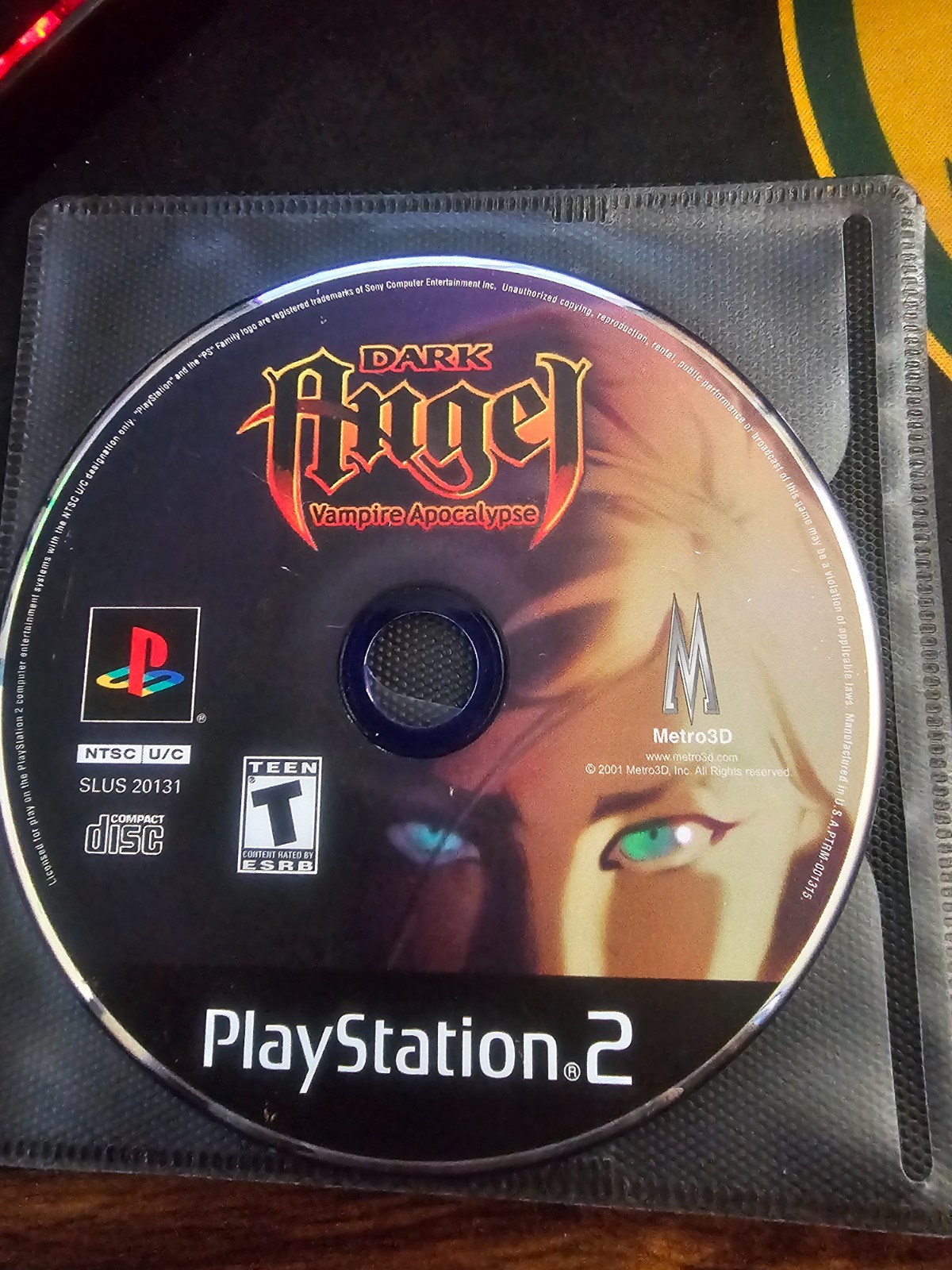 Dark Angel: Vampire Apocalypse (Sony PlayStation 2, 2001) Disc Very Good